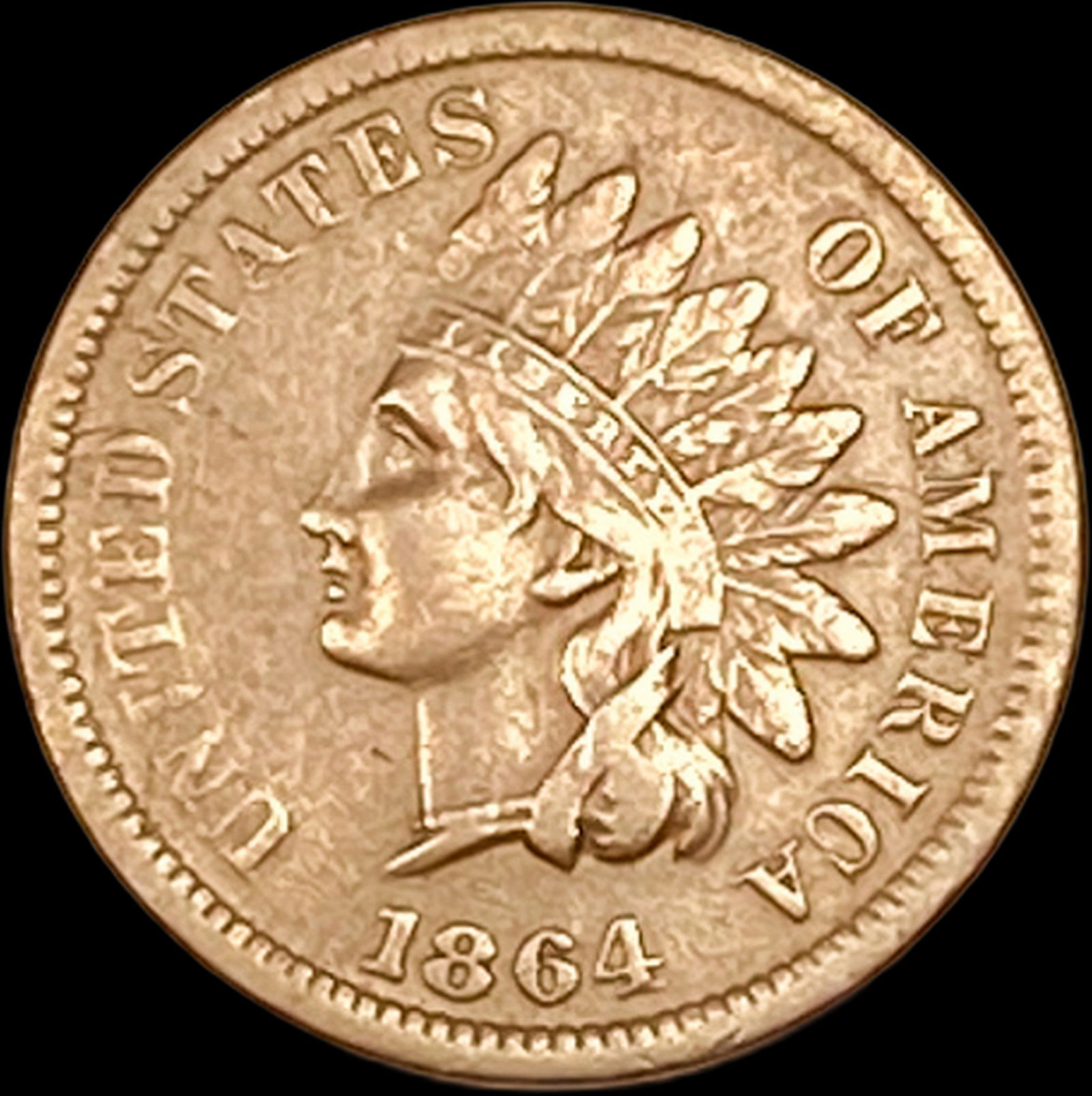 1864 Bronze Indian Head Cent LIGHTLY CIRCULATED (1 of 2)