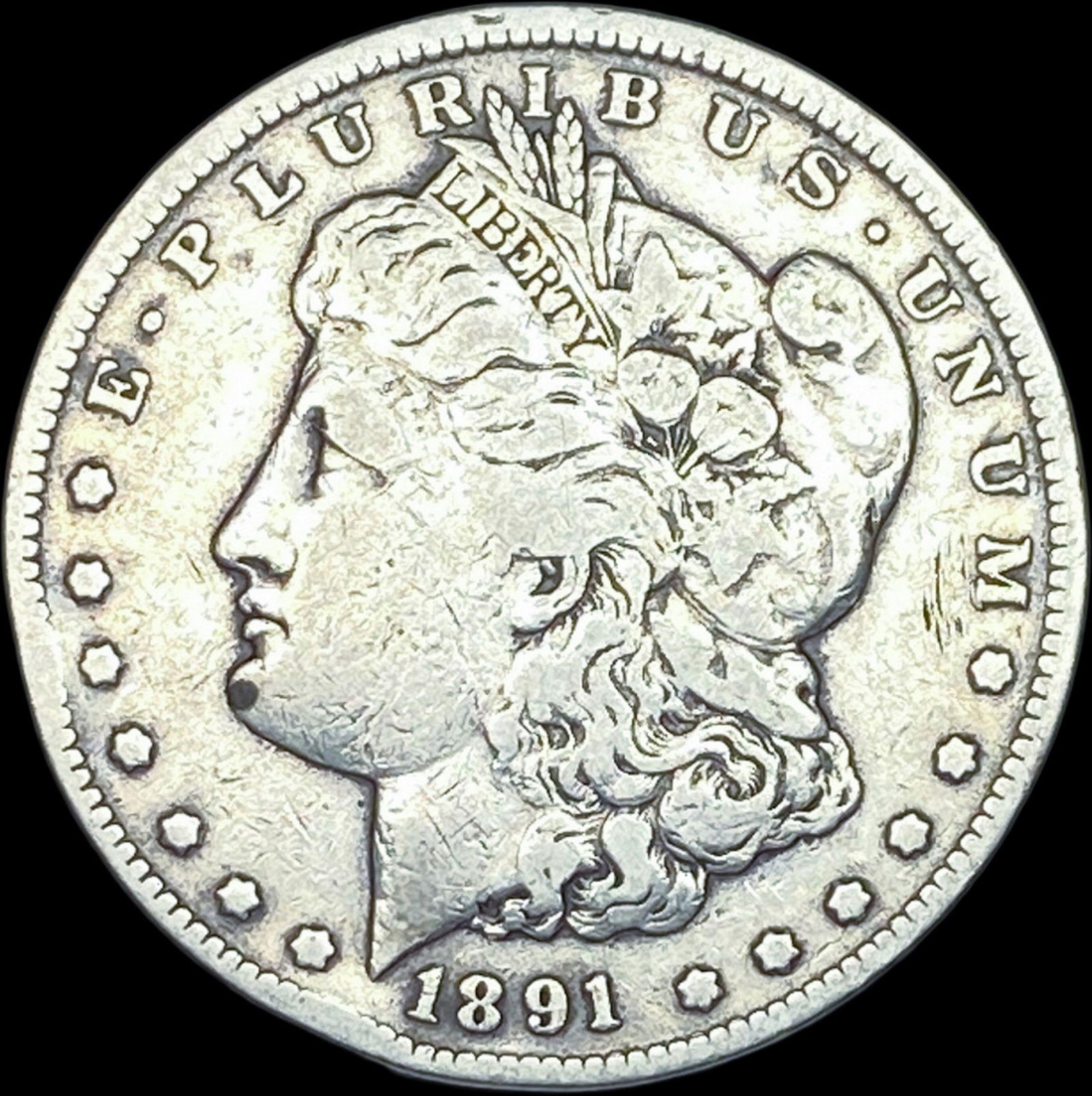 1891-CC Silver Morgan Dollar HIGH GRADE (1 of 2)
