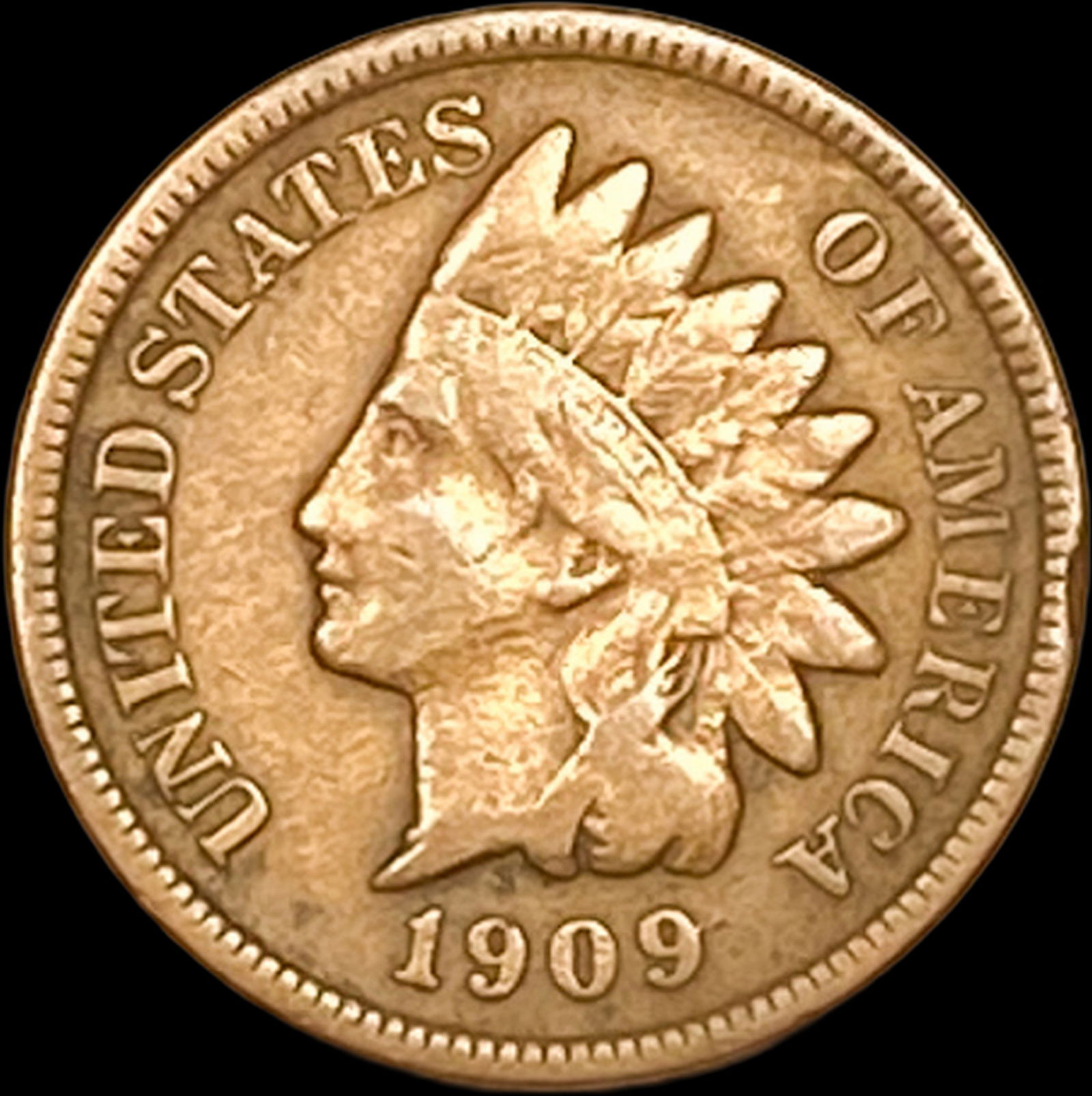 1909-S Indian Head Cent HIGH GRADE (1 of 2)