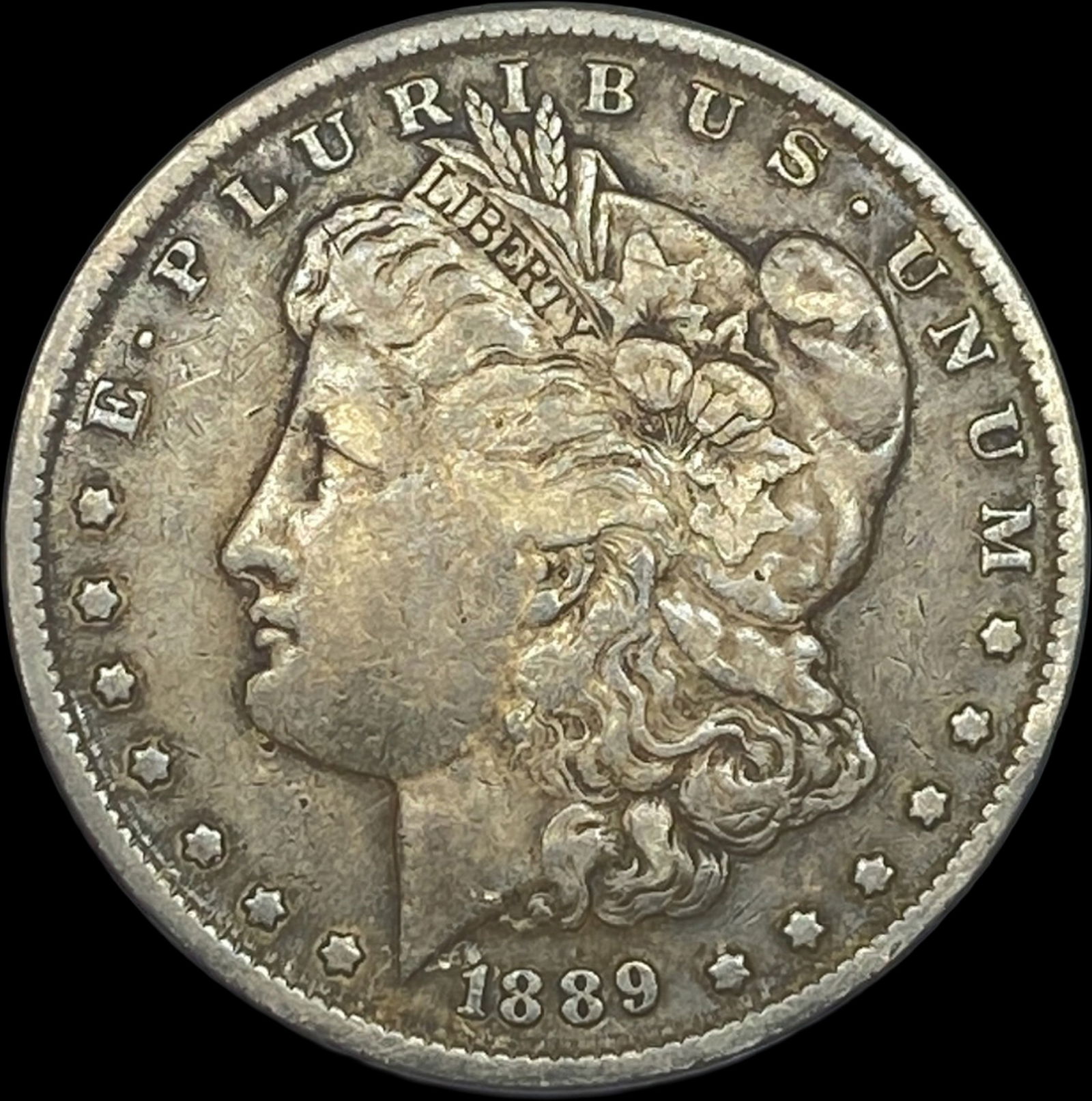 1889 Silver Morgan Dollar ABOUT UNCIRCULATED (1 of 2)
