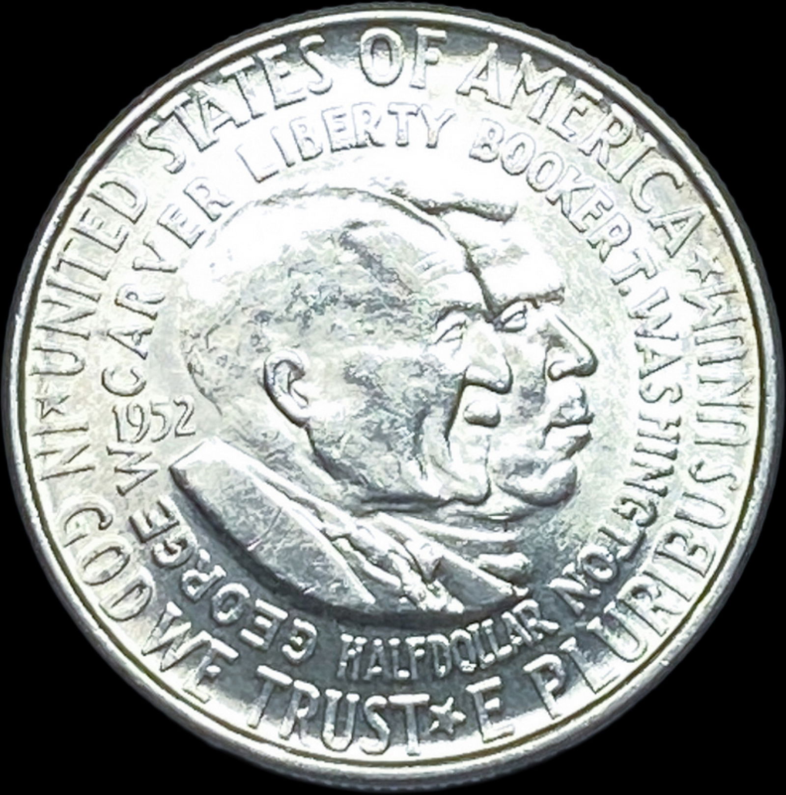 1952 Silver Half Dollar Booker T. Washington-Carver UNCIRCULATED (1 of 2)
