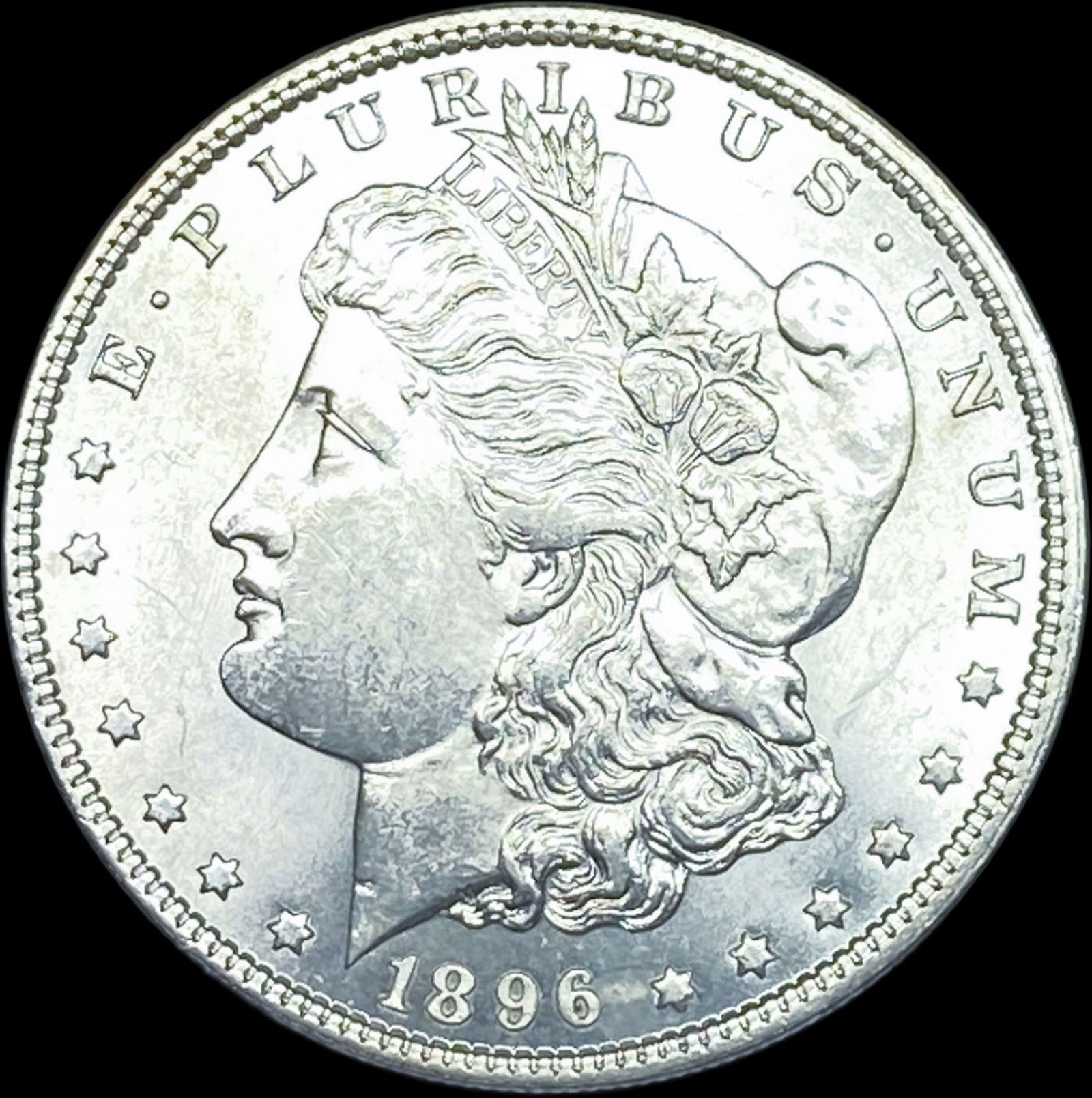 1896 Silver Morgan Dollar CHOICE BU (1 of 2)