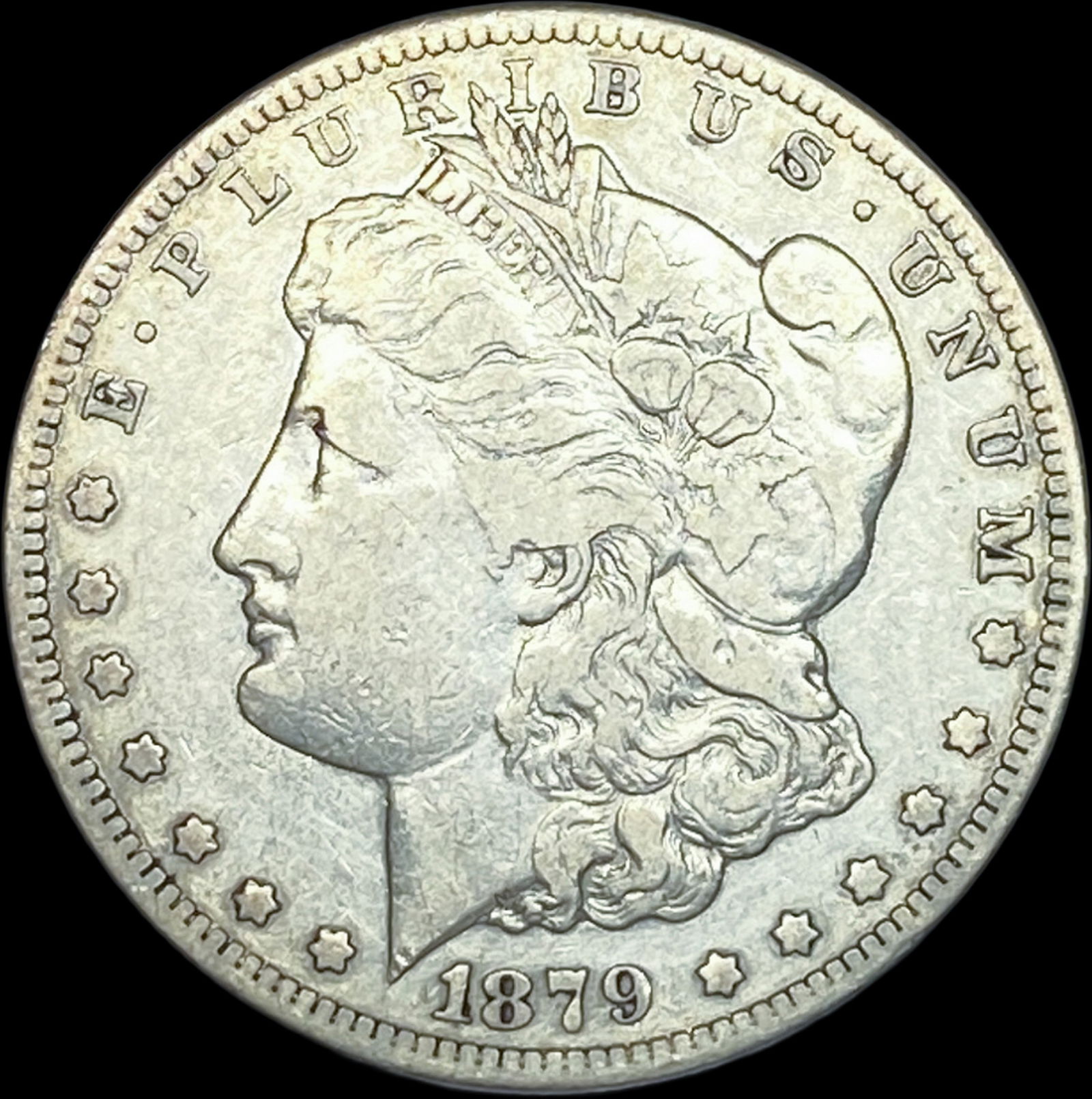 1879-CC Silver Morgan Dollar ABOUT UNCIRCULATED (1 of 2)