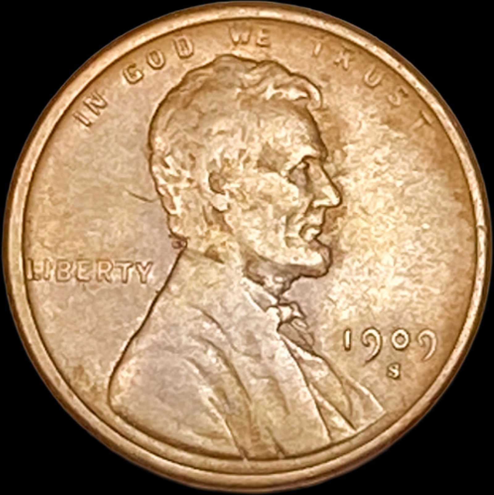 1909-S Lincoln Wheat Cent LIGHTLY CIRCULATED (1 of 2)
