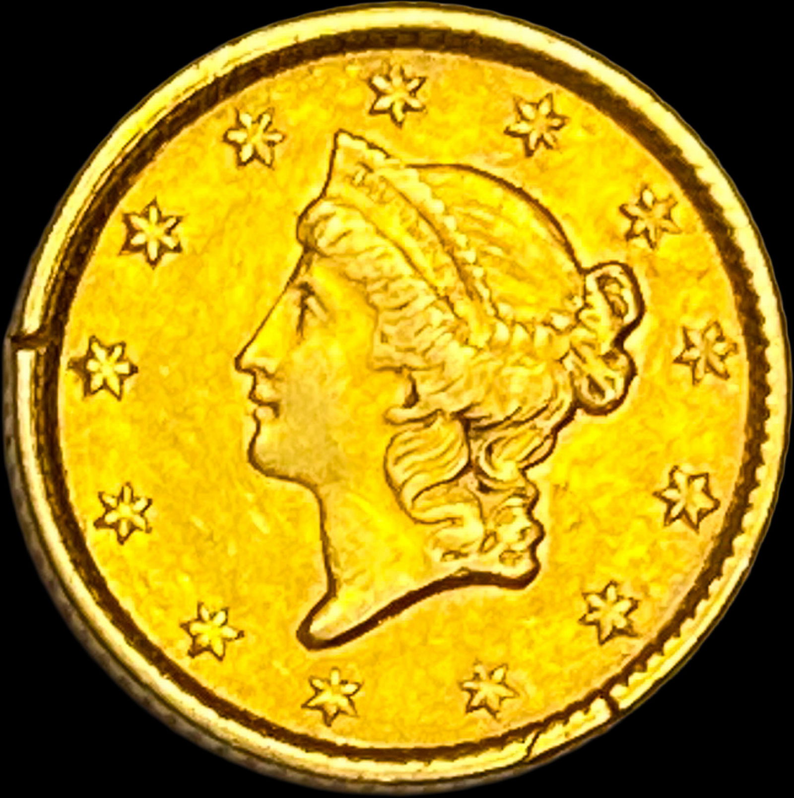 1853 Gold $1 Type 1 CHOICE AU (1 of 2)