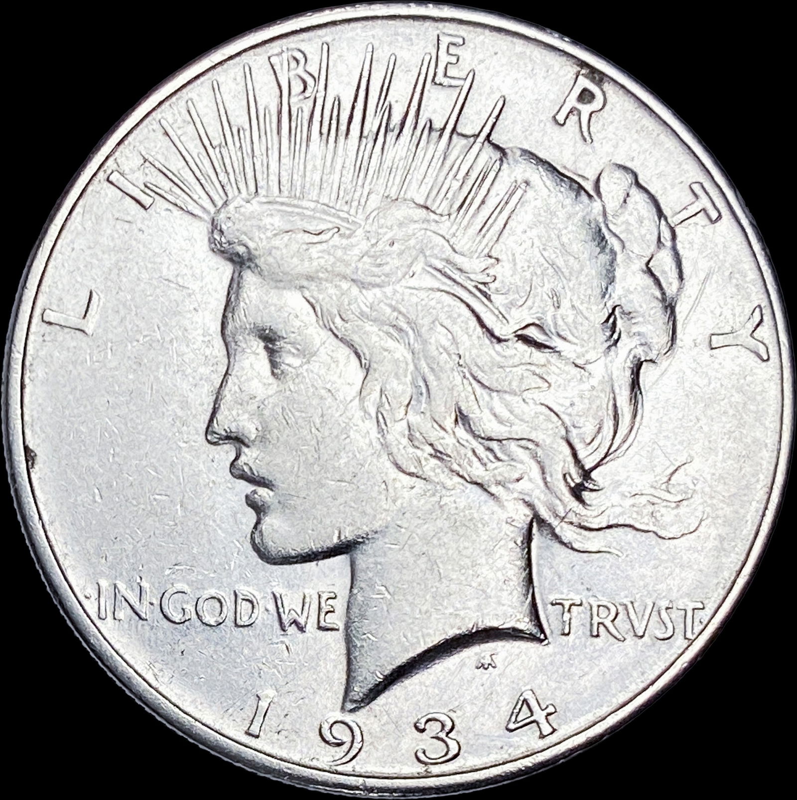 1934-D Silver Peace Dollar NEARLY UNCIRCULATED (1 of 2)