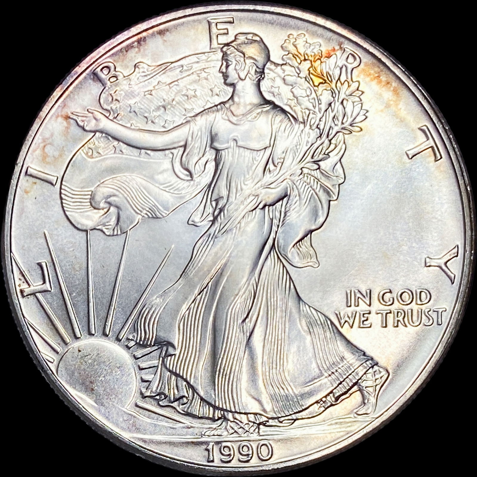 1990 Silver American Eagle $1 UNCIRCULATED (1 of 2)