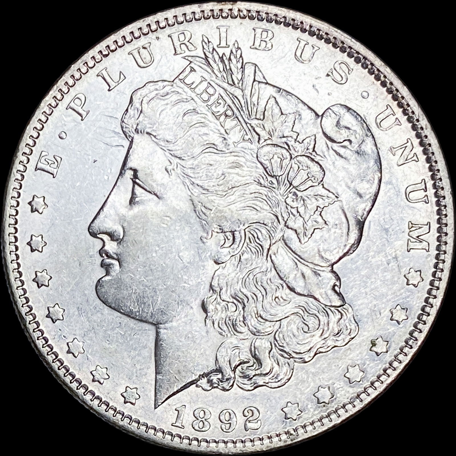 1892 Silver Morgan Dollar CLOSELY UNCIRCULATED (1 of 2)