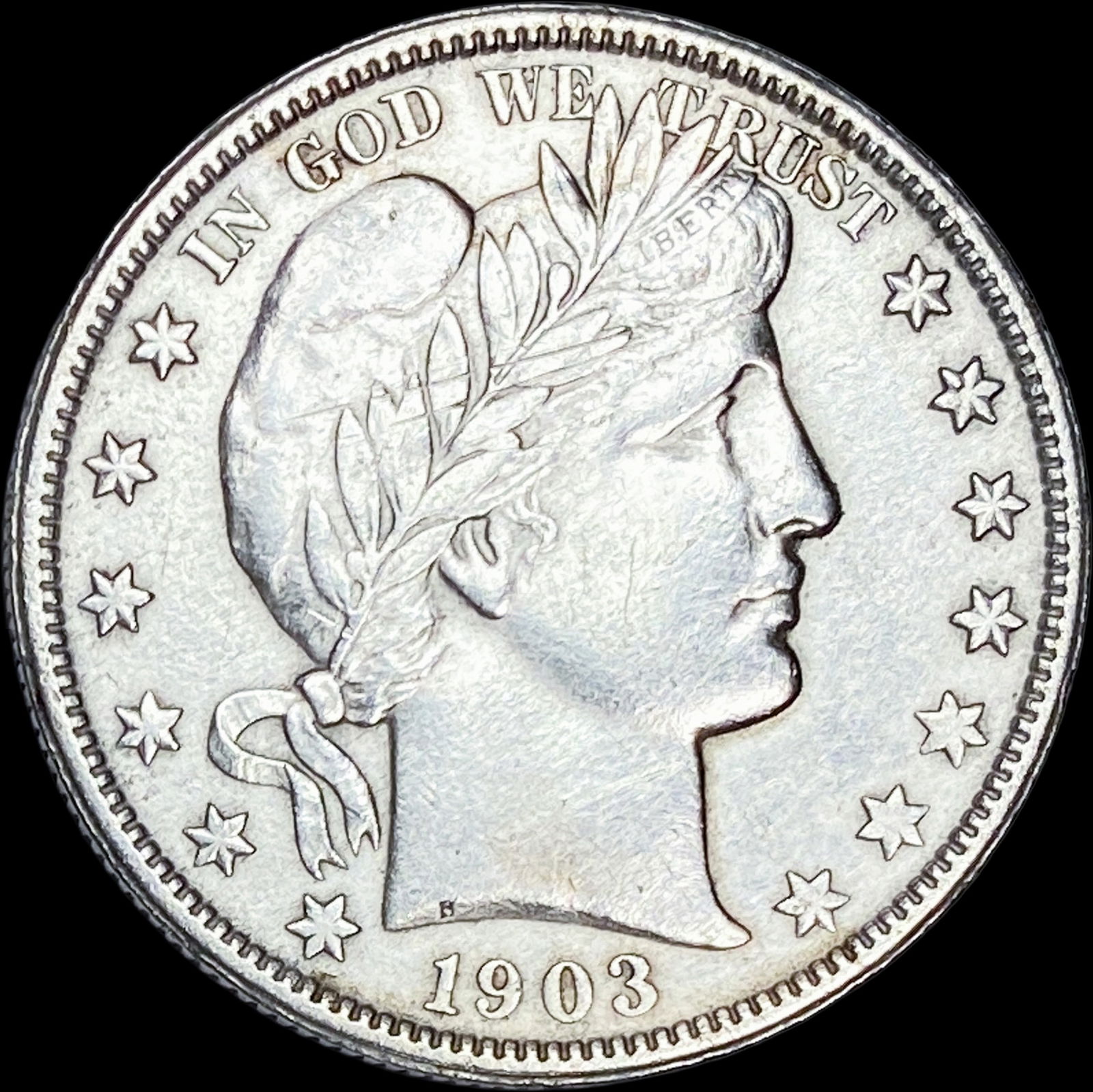 1903-O Silver Barber Half Dollar CHOICE AU (1 of 2)