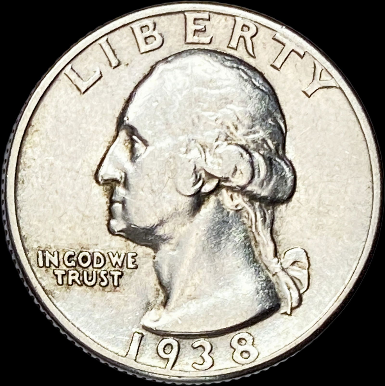 1938 Silver Washington Quarter CLOSELY UNCIRCULATED (1 of 2)