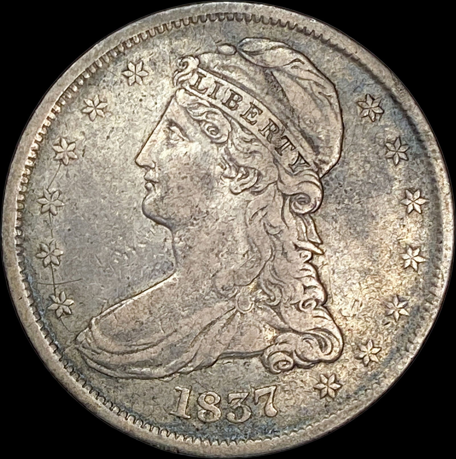 1837 Capped Bust Half Dollar ABOUT UNCIRCULATED (1 of 2)