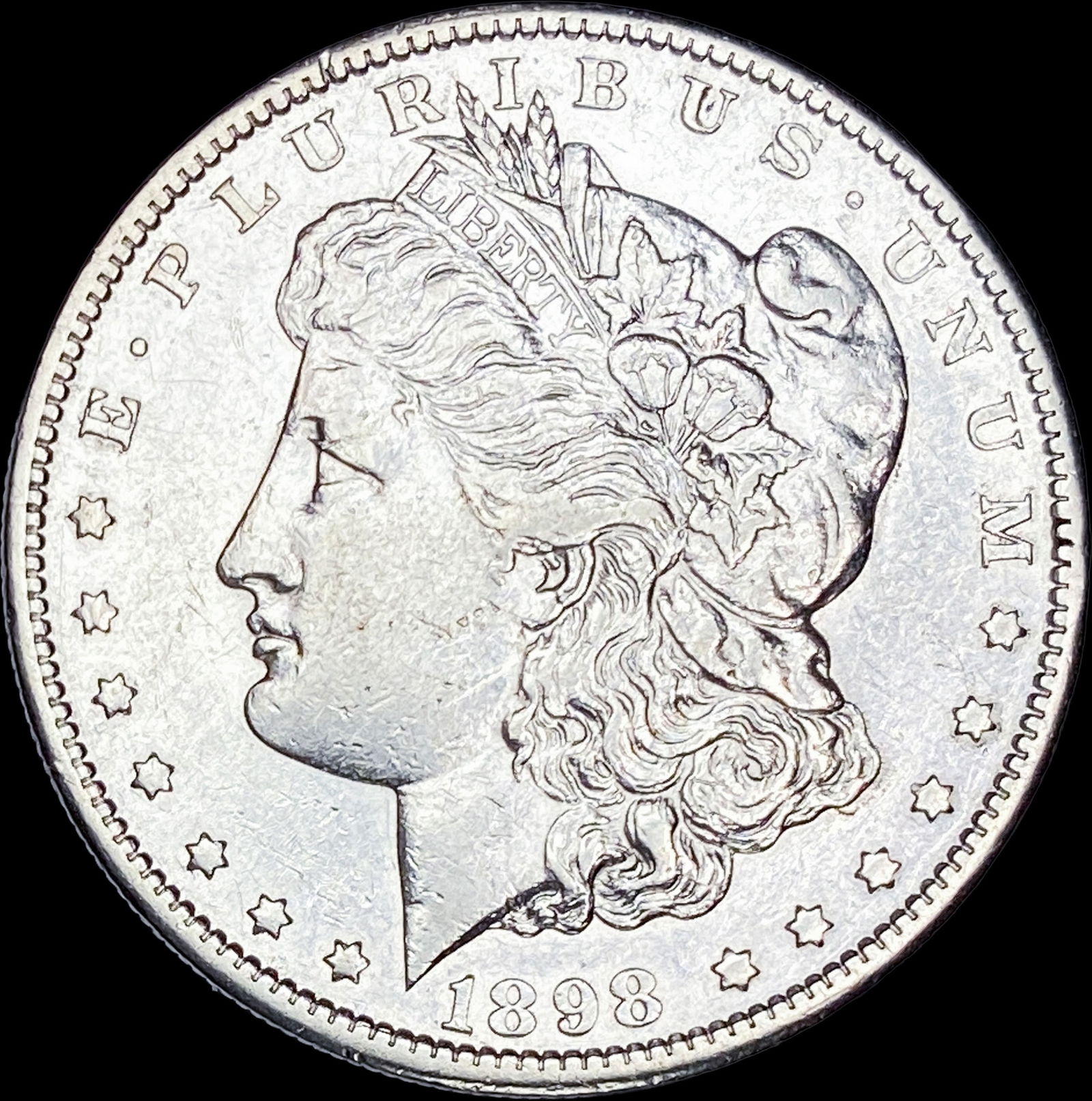 1898-S Silver Morgan Dollar CLOSELY UNCIRCULATED (1 of 2)