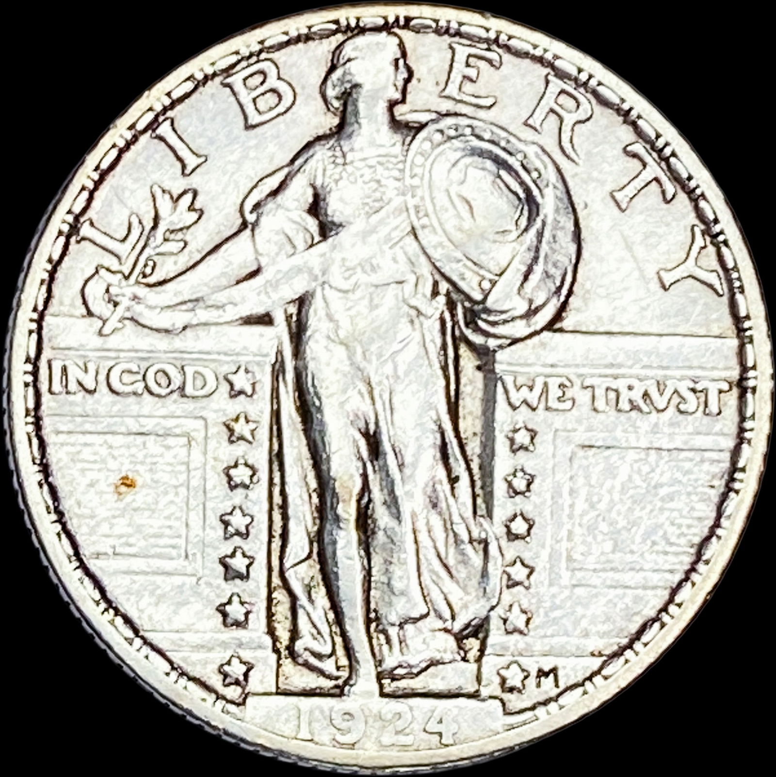 1924 Standing Liberty Silver Quarter CLOSELY UNCIRCULATED (1 of 2)