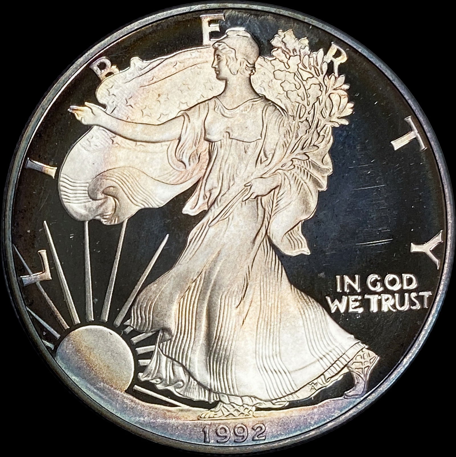 1992-S Silver American Eagle Proof CHOICE PROOF (1 of 2)