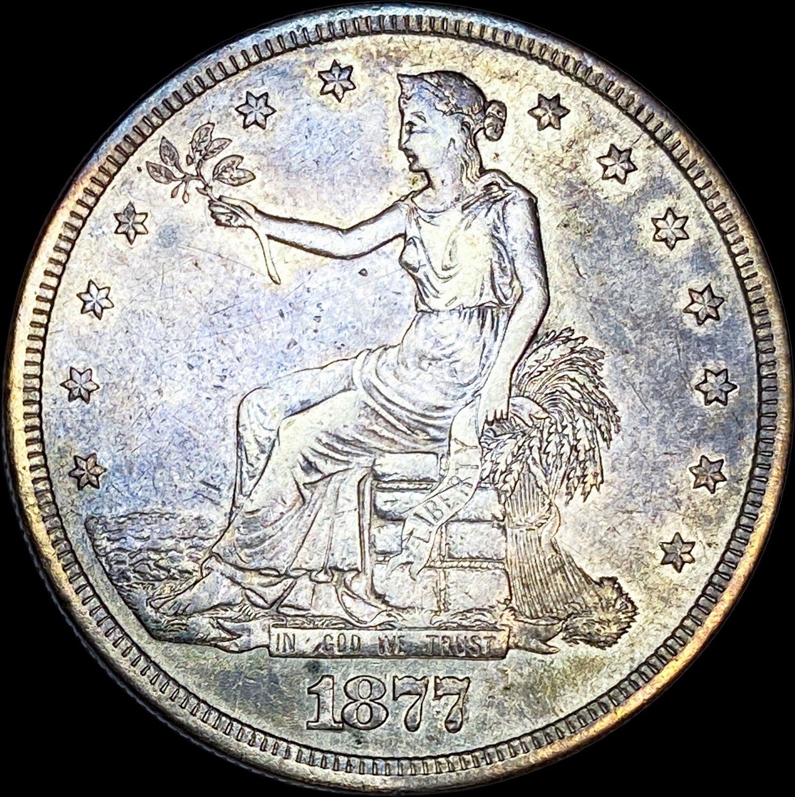 1877-S Silver Trade Dollar CLOSELY UNCIRCULATED (1 of 2)