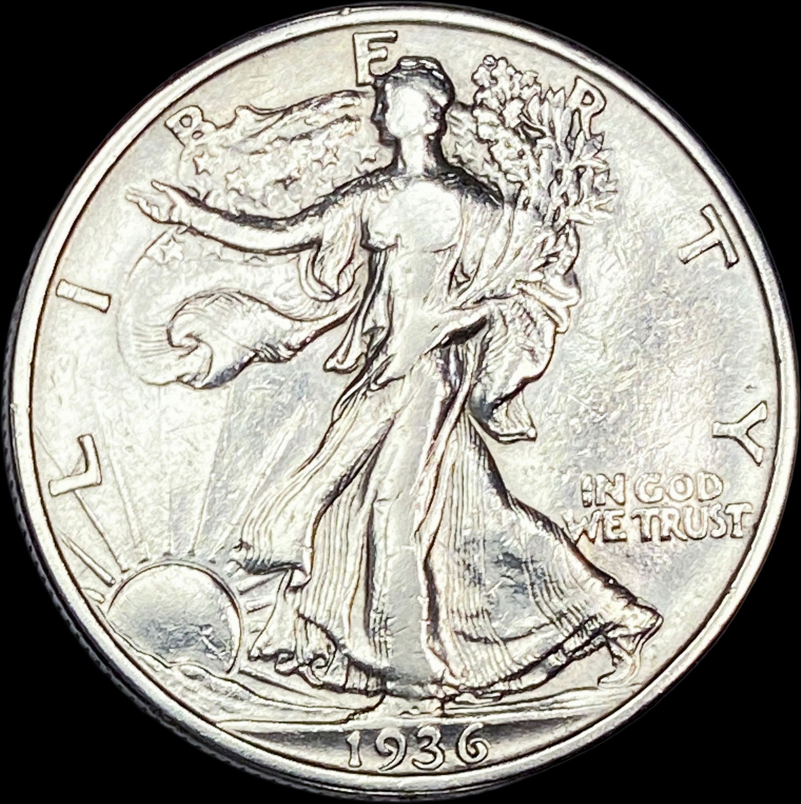 1936 Walking Liberty Half Dollar NEARLY UNCIRCULATED (1 of 2)