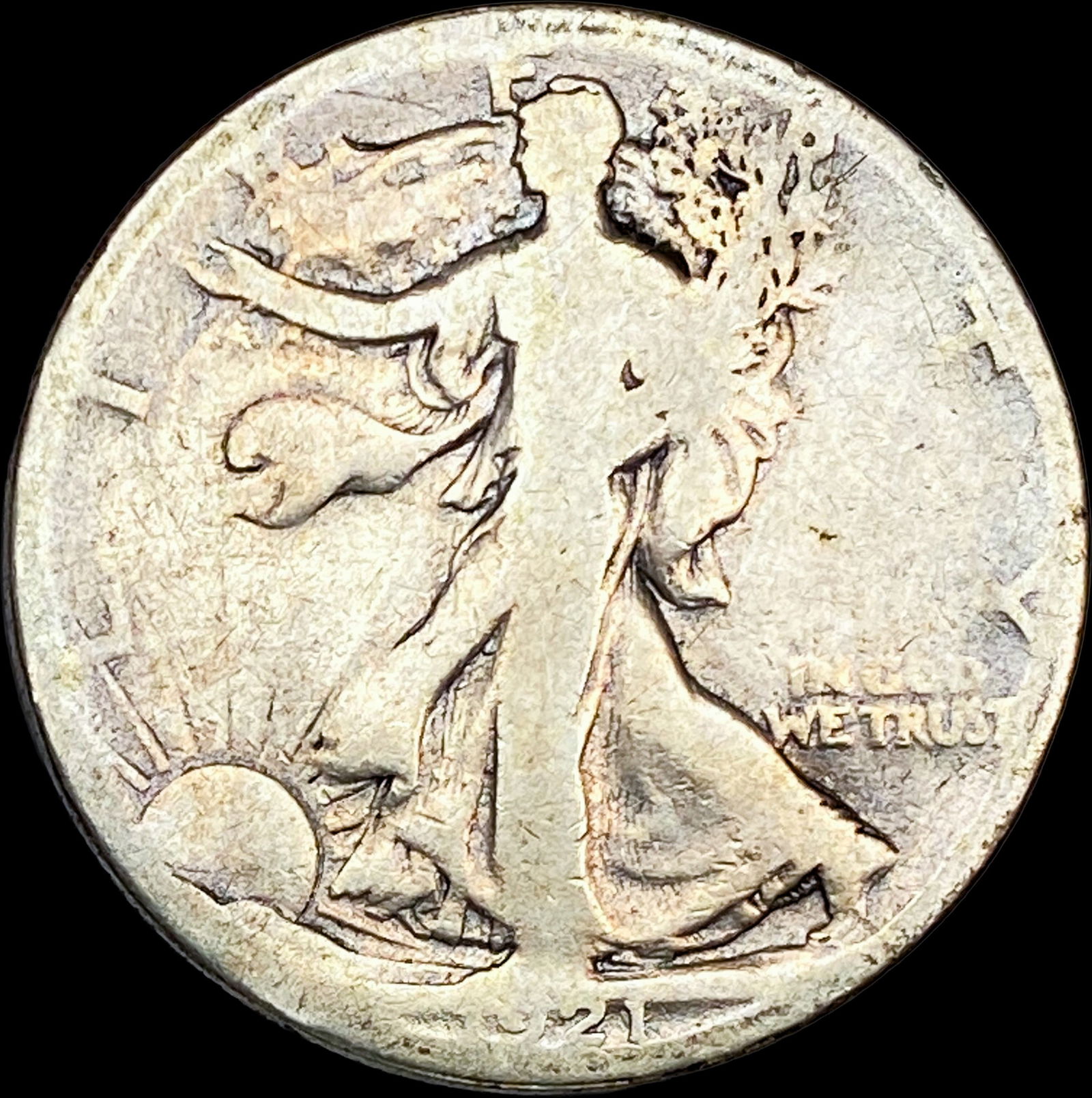 1921-S Silver Half Dollar NICELY CIRCULATED (1 of 2)