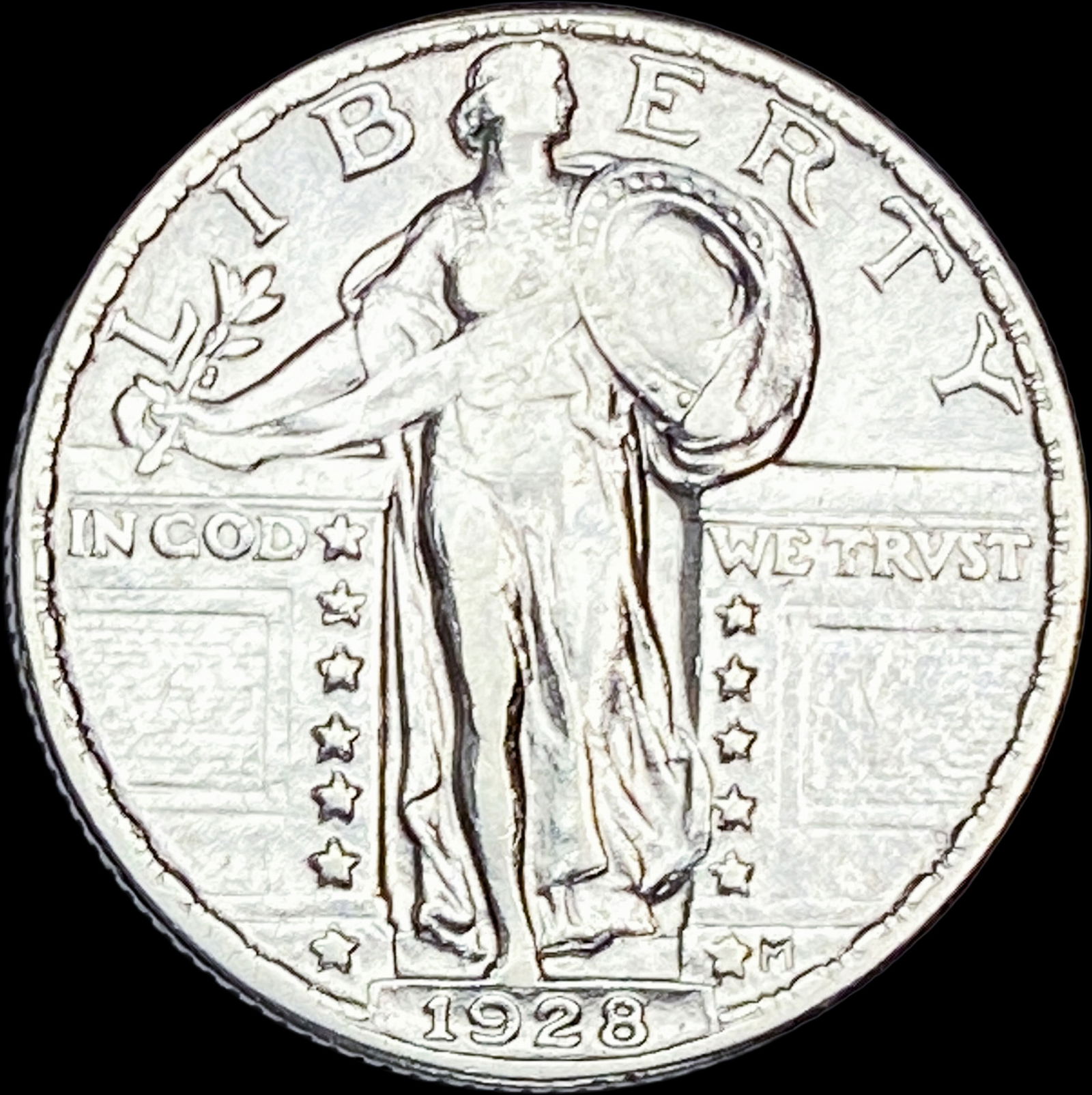 1928 Standing Liberty Silver Quarter CLOSELY UNCIRCULATED (1 of 2)
