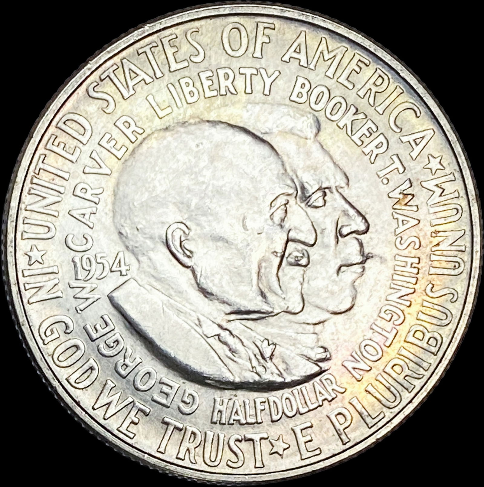 1954 Silver Washington/Carver Half Dollar UNCIRCULATED: 1954 Silver Washington/Carver Half Dollar UNCIRCULATED