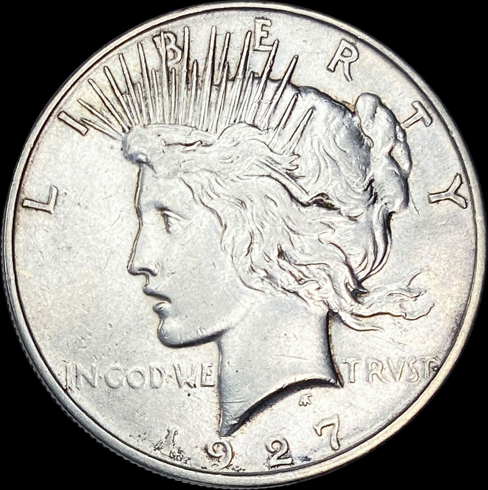 1927-D Silver Peace Dollar CLOSELY UNCIRCULATED (1 of 2)