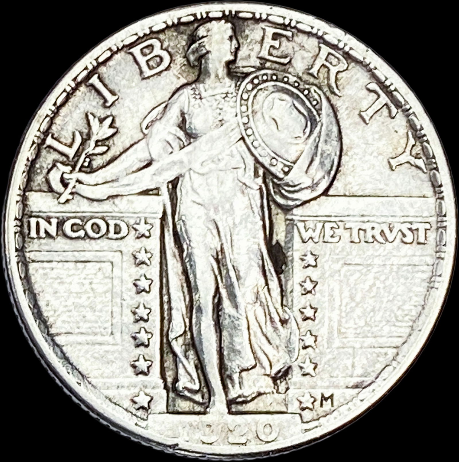 1920-M Standing Liberty Quarter CLOSELY UNCIRCULATED (1 of 2)