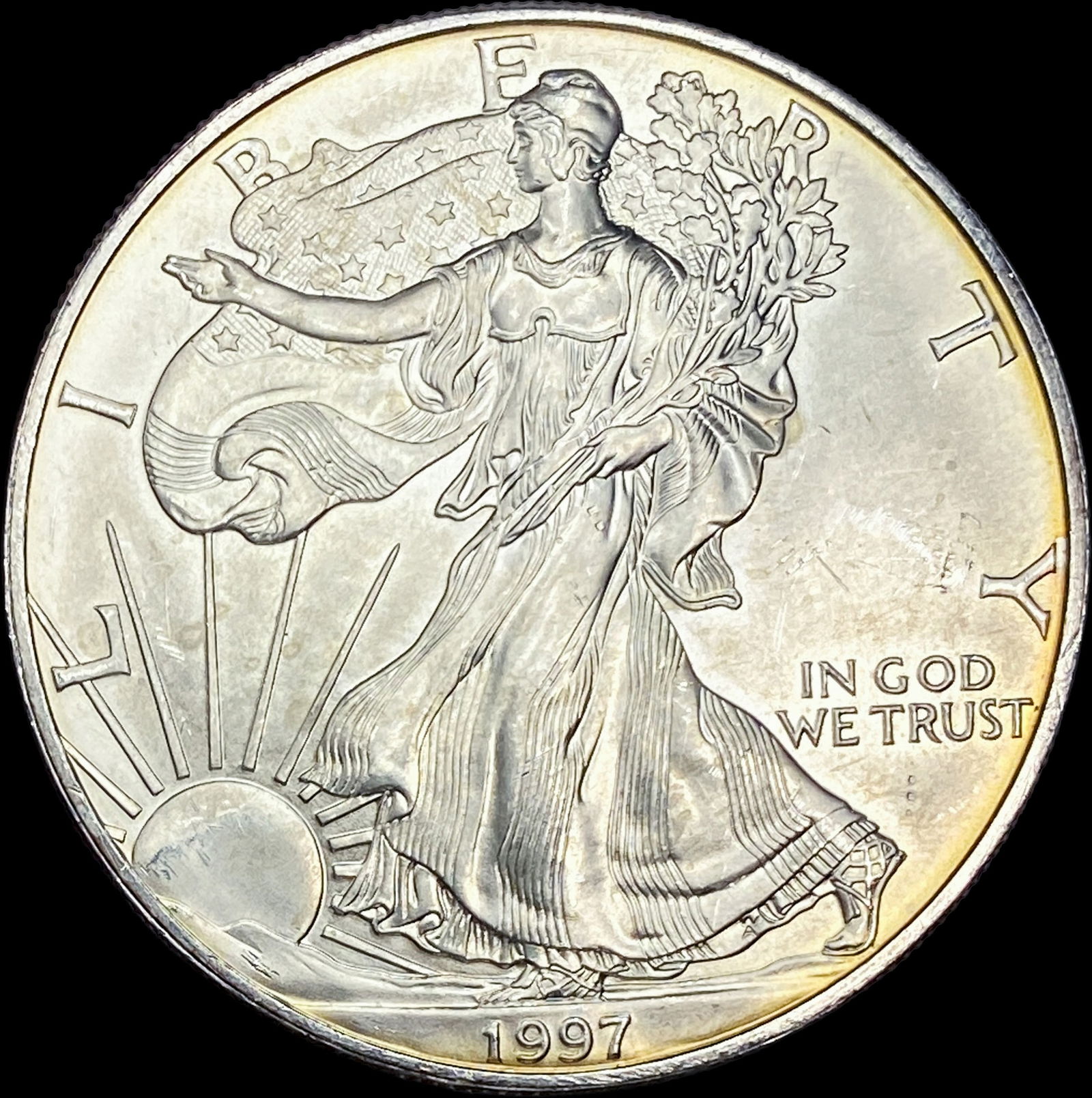 1997 1 oz Silver American Eagle $1 GEM BU (1 of 2)