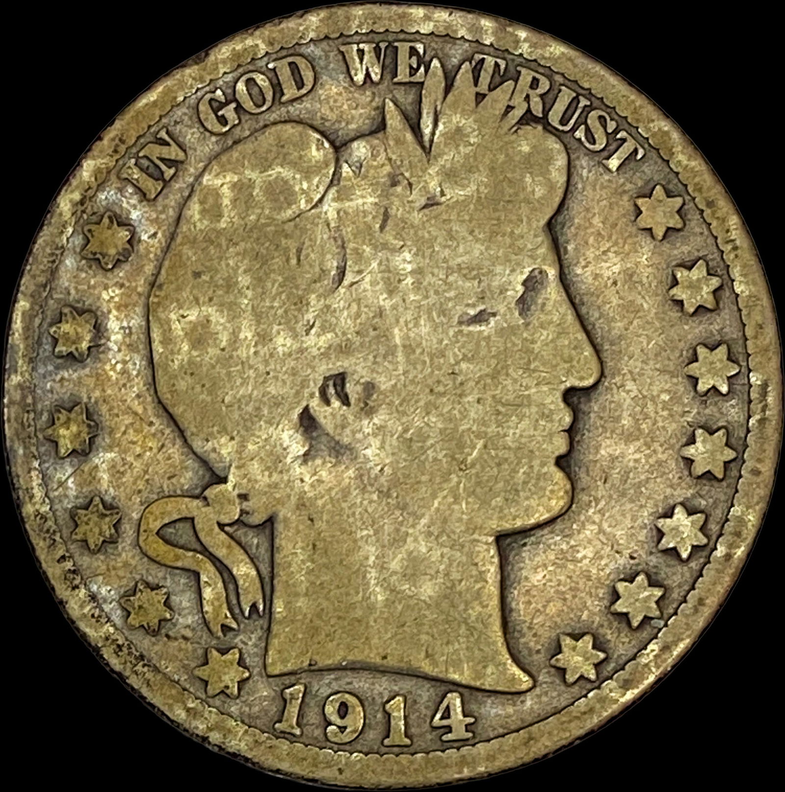 1914 Barber Half Dollar NICELY CIRCULATED (1 of 2)