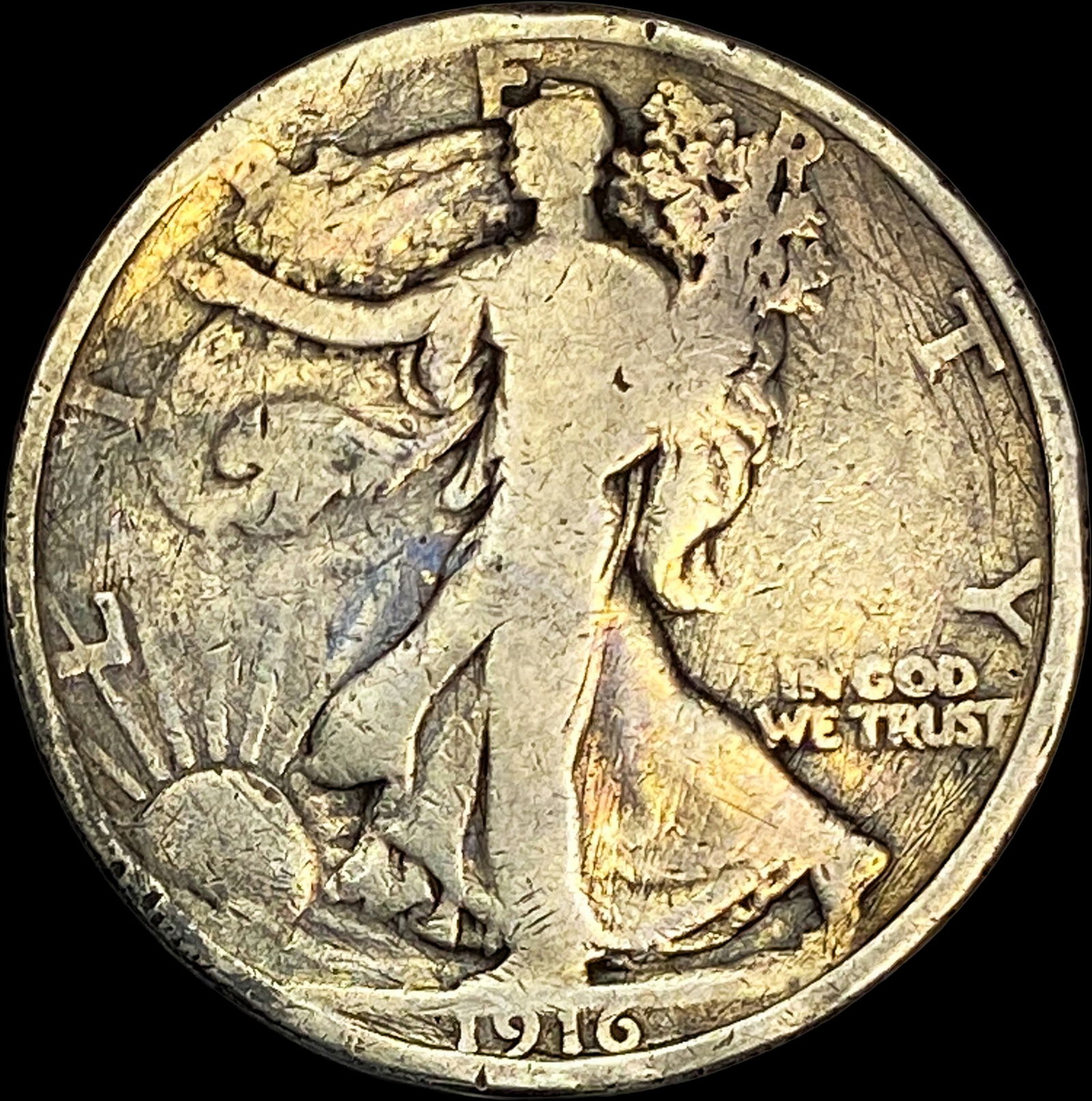 1916 Walking Liberty Half Dollar NICELY CIRCULATED (1 of 2)