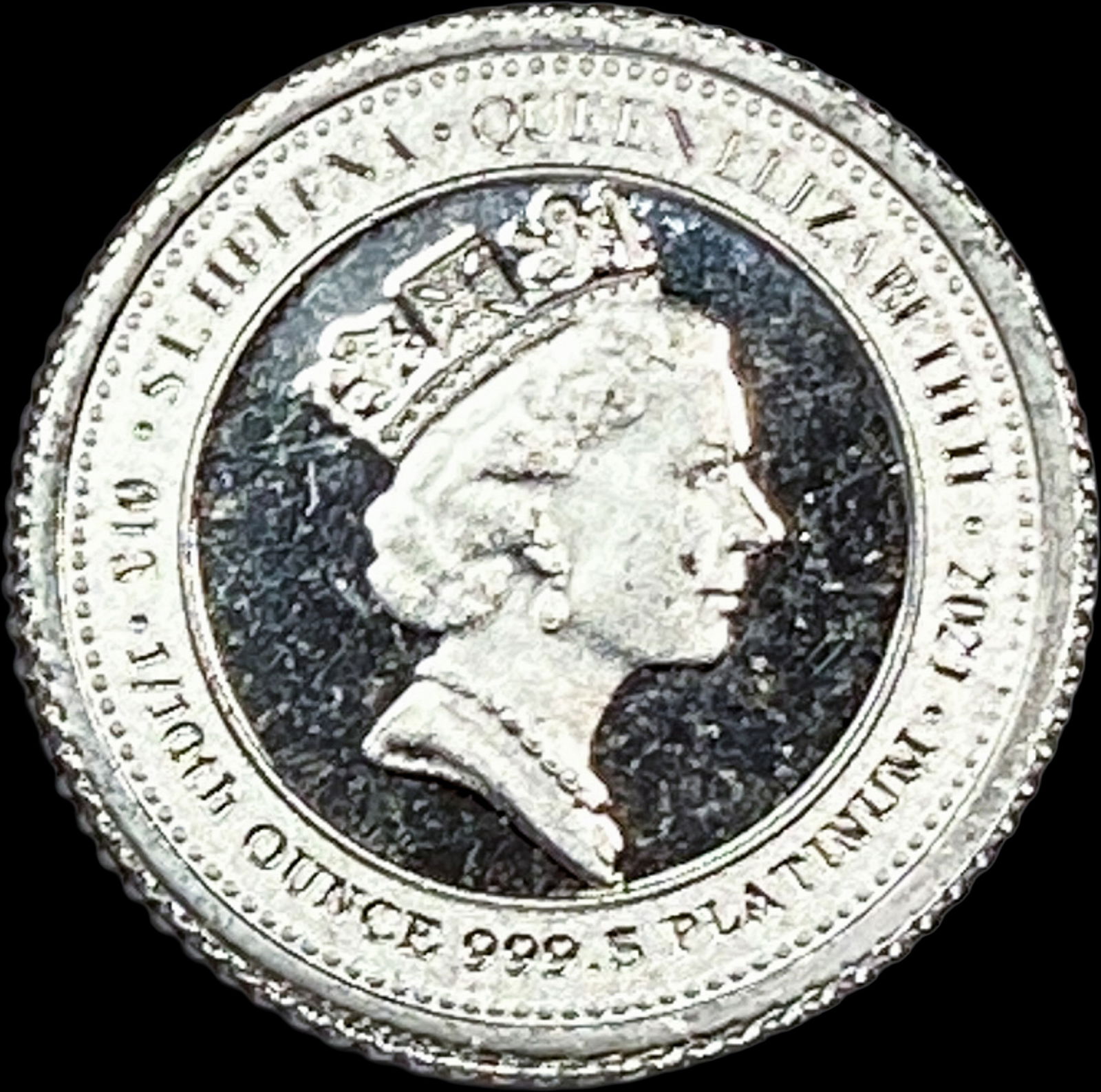 2021 Platinum 1/10 oz St. Helena Queen's Virtues CHOICE PROOF (1 of 2)