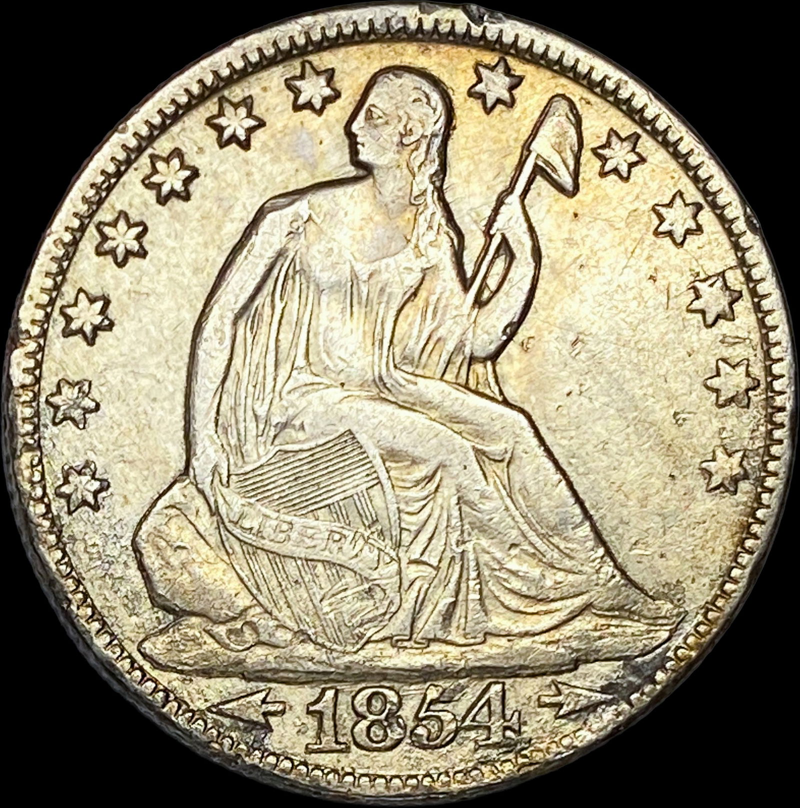 1854-O Silver Seated Liberty Half Dollar HIGH GRADE (1 of 2)