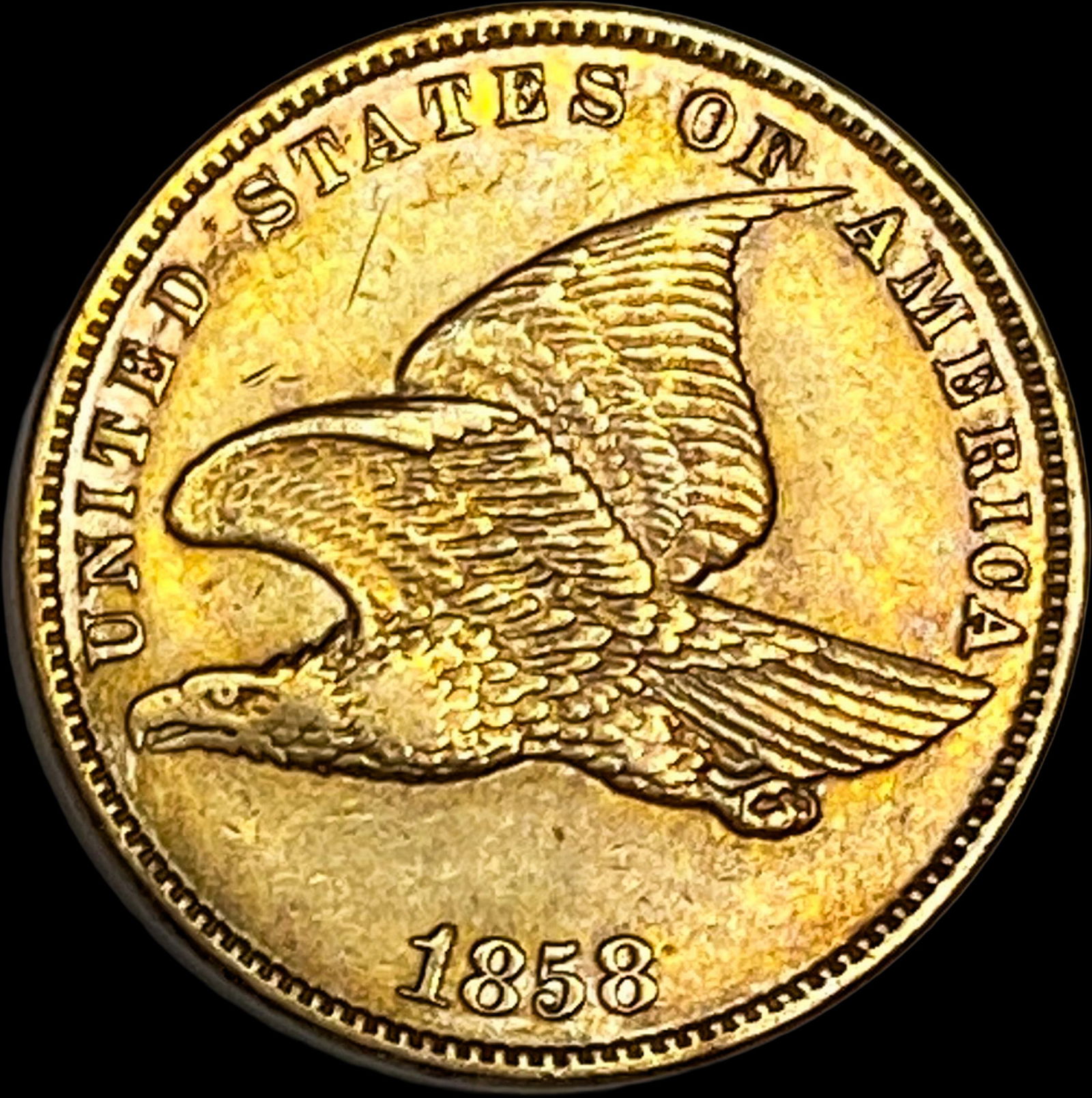 1858 Flying Eagle Cent UNCIRCULATED (1 of 2)