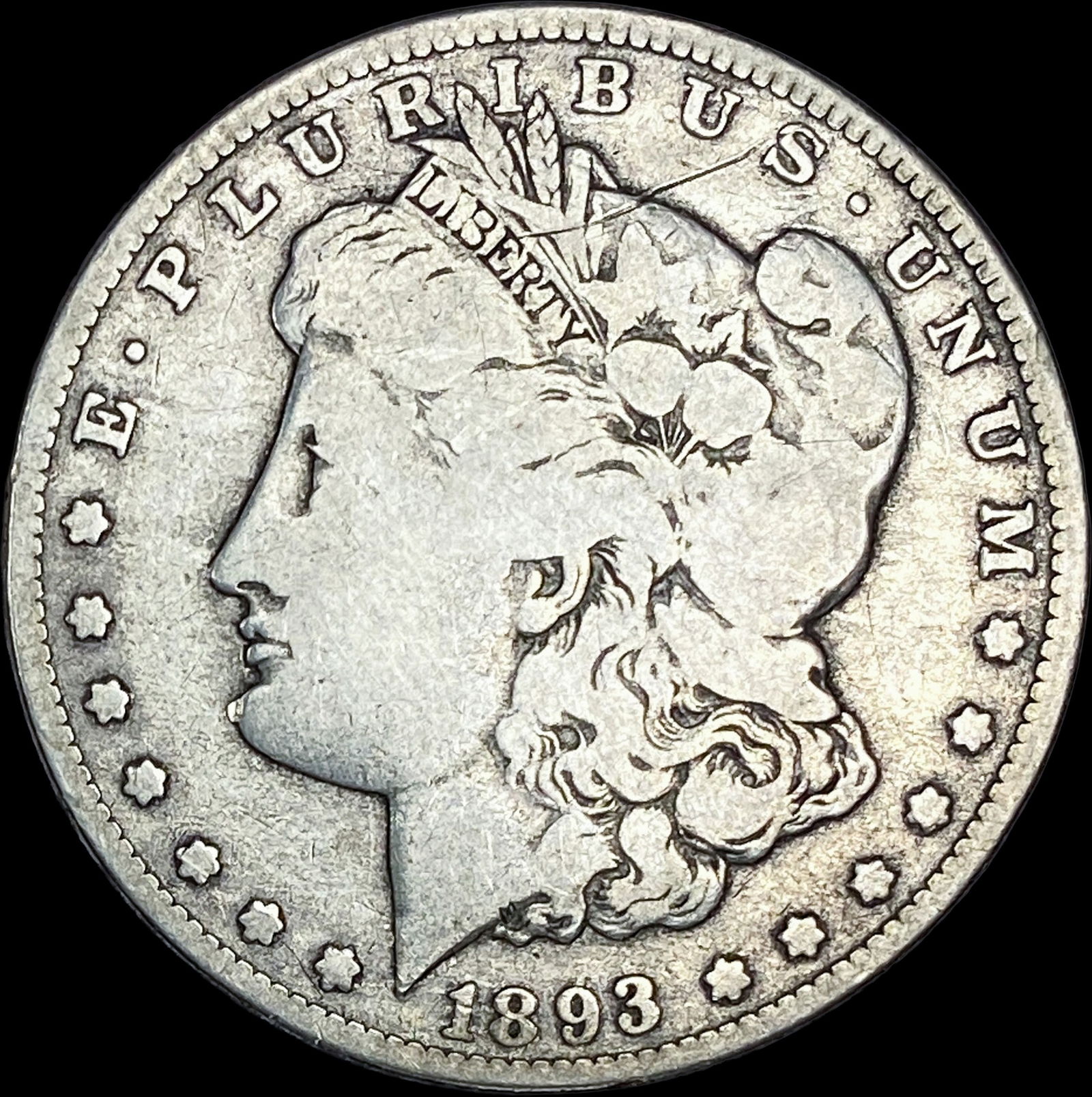 1893-O Silver Morgan Dollar NICELY CIRCULATED: 1893-O Silver Morgan Dollar NICELY CIRCULATED