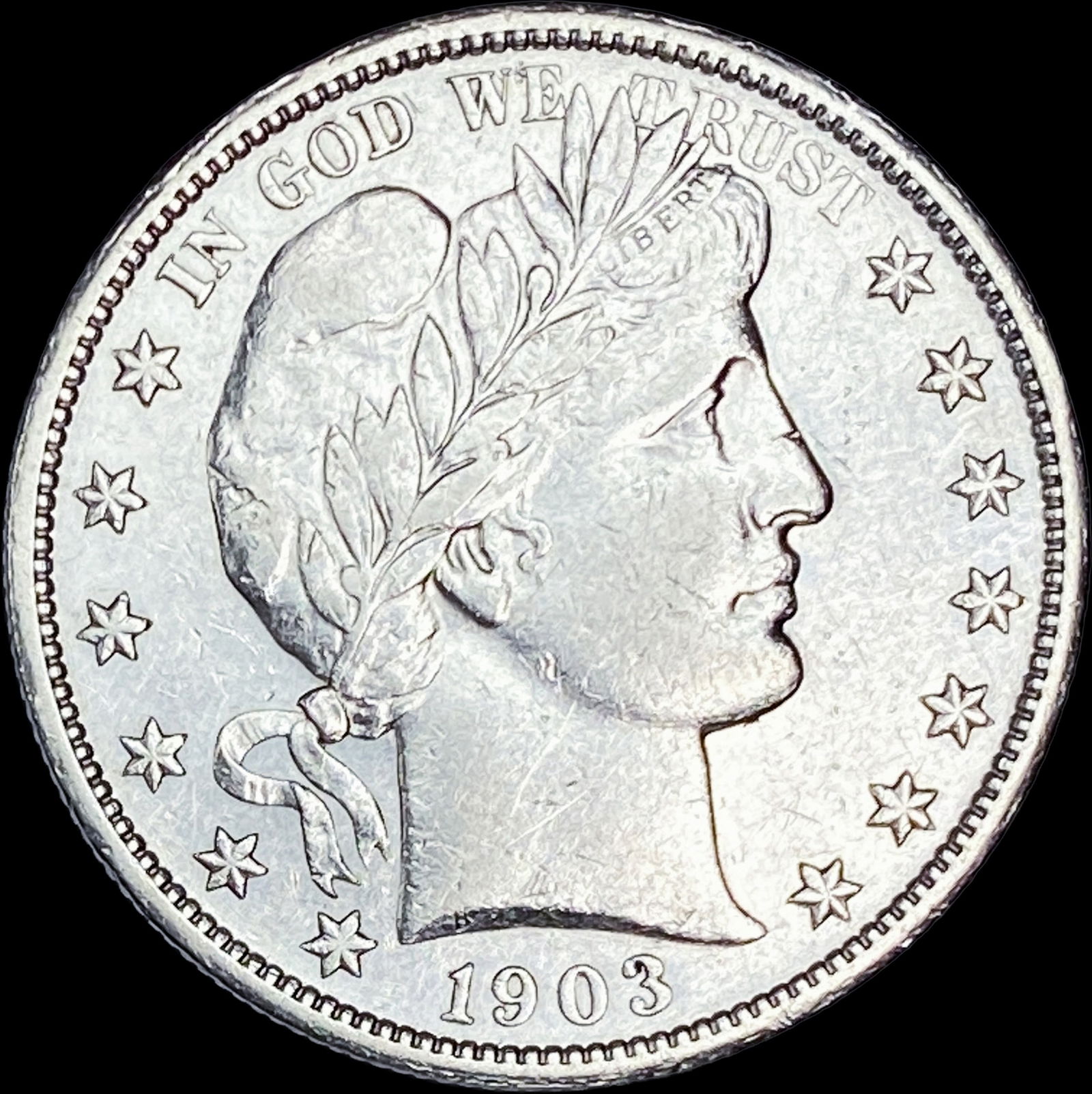 1903-S Silver Barber Half Dollar CHOICE AU (1 of 2)