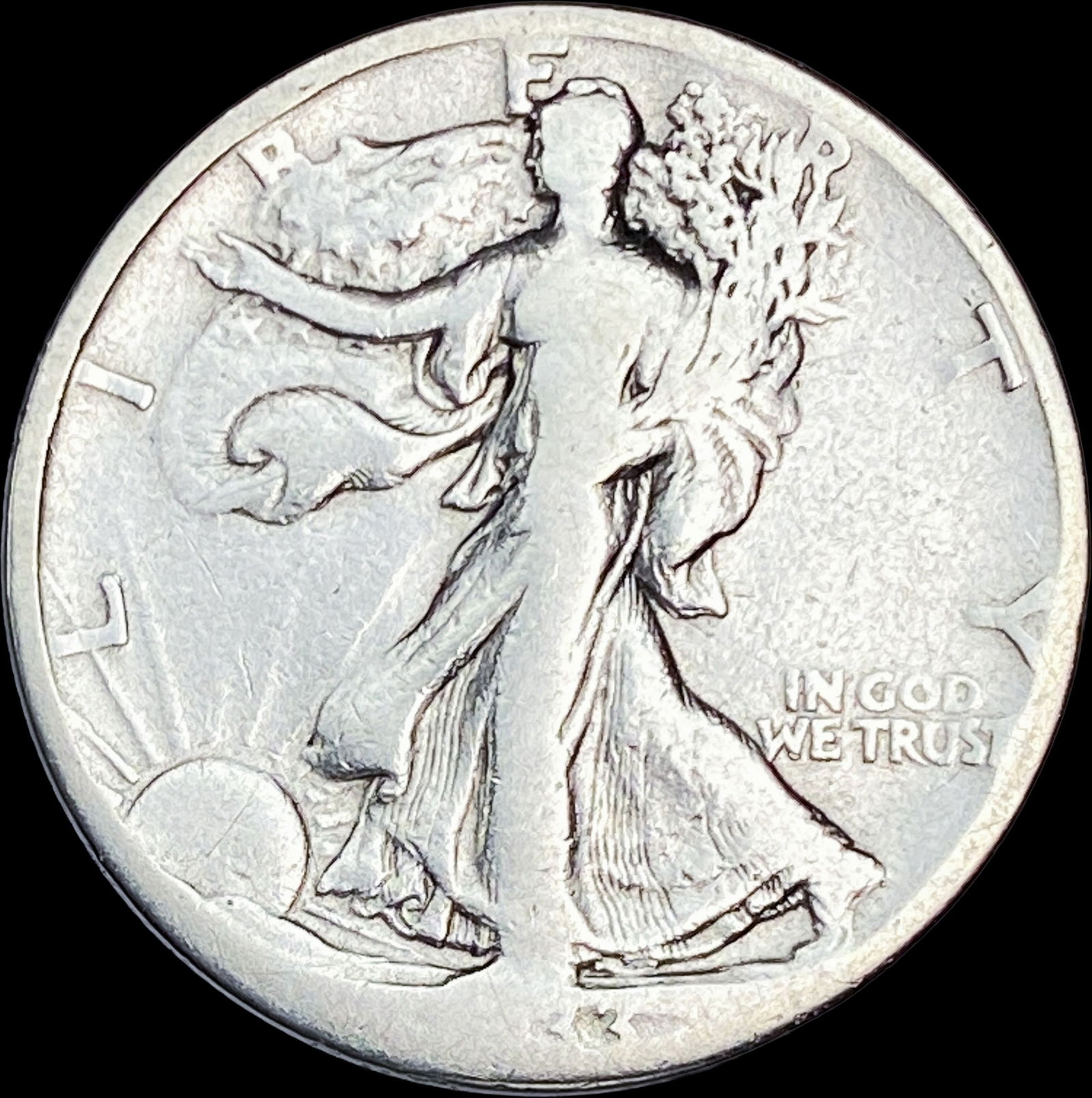 1933-S Silver Walking Liberty Half Dollar LIGHTLY CIRCULATED: 1933-S Silver Walking Liberty Half Dollar LIGHTLY CIRCULATED