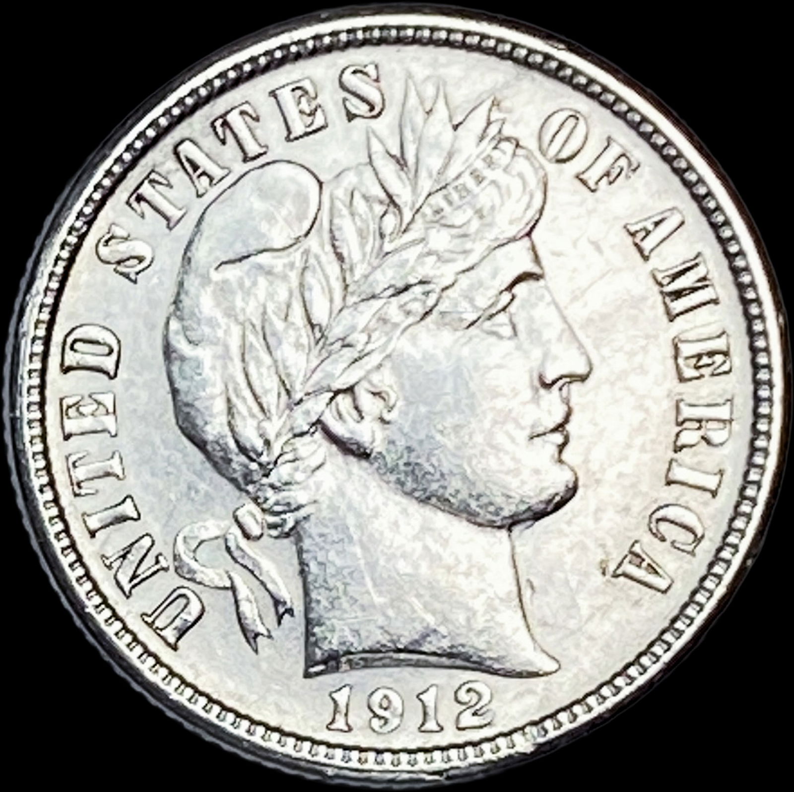 1912-D Silver Barber Dime CHOICE BU (1 of 2)