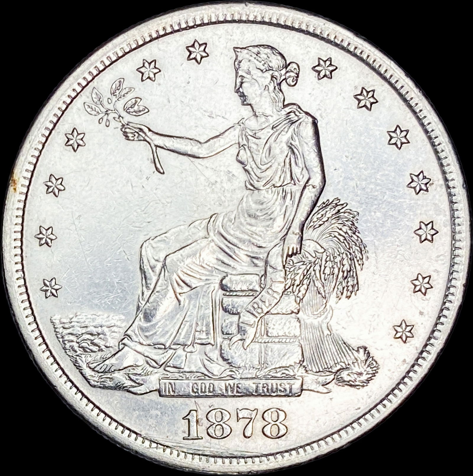1878-S Silver Trade Dollar CHOICE BU (1 of 2)