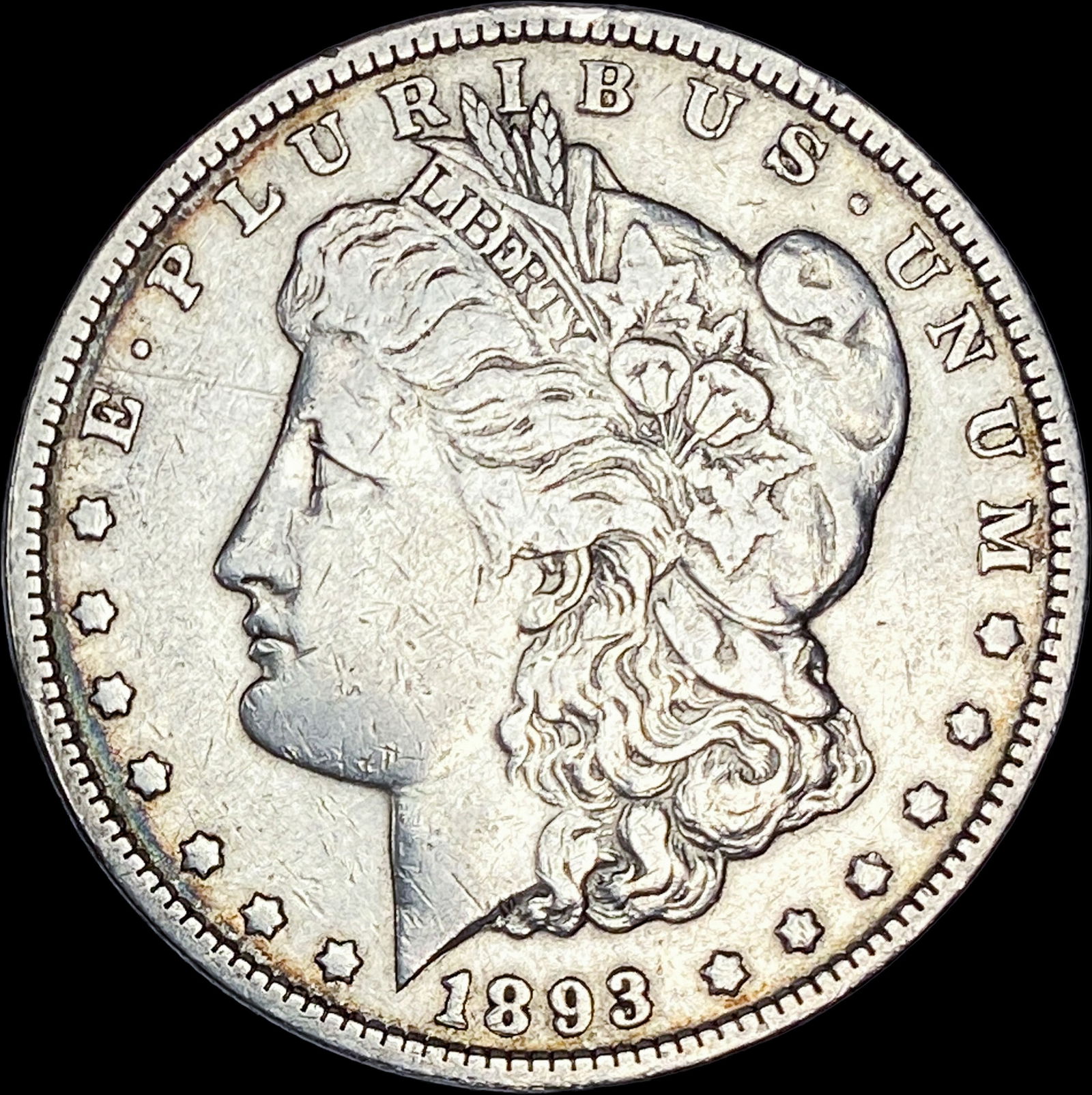 1893-S Silver Morgan Dollar ABOUT UNCIRCULATED (1 of 2)