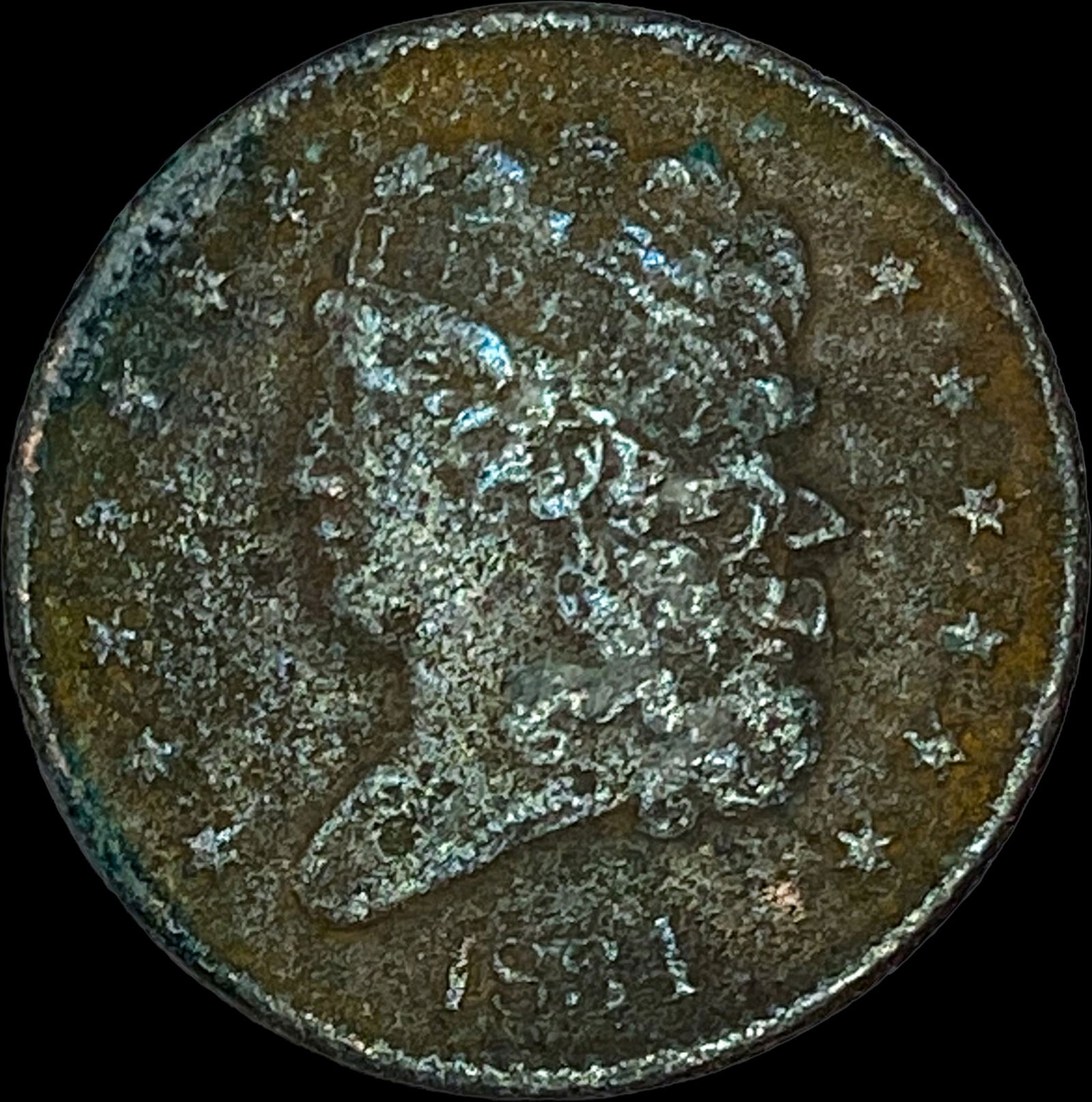 1831 Classic Head Half Cent HIGH GRADE (1 of 2)
