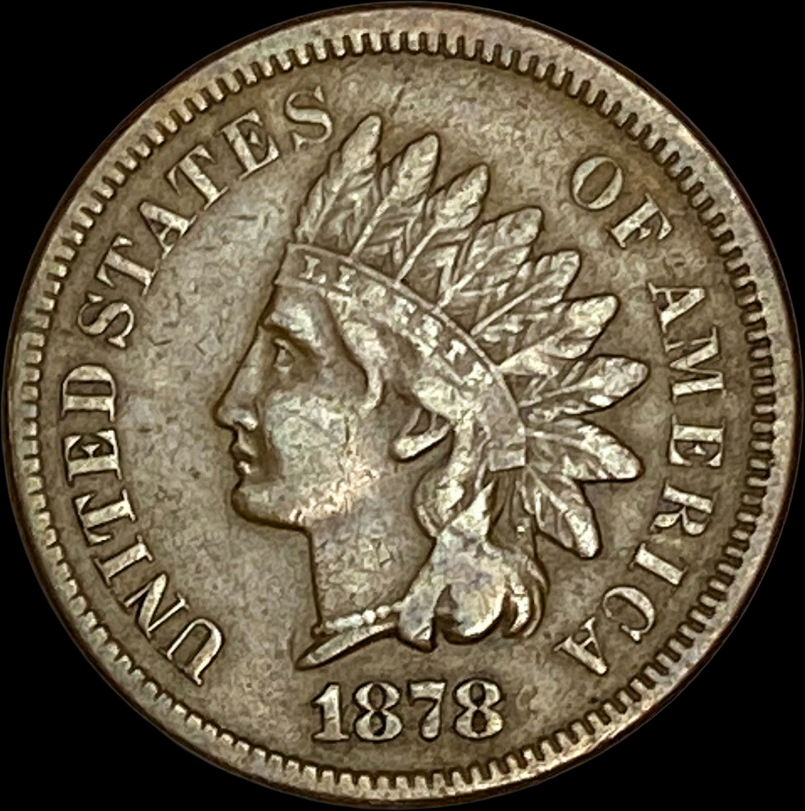 1878 Indian Head Cent NEARLY UNCIRCULATED (1 of 2)