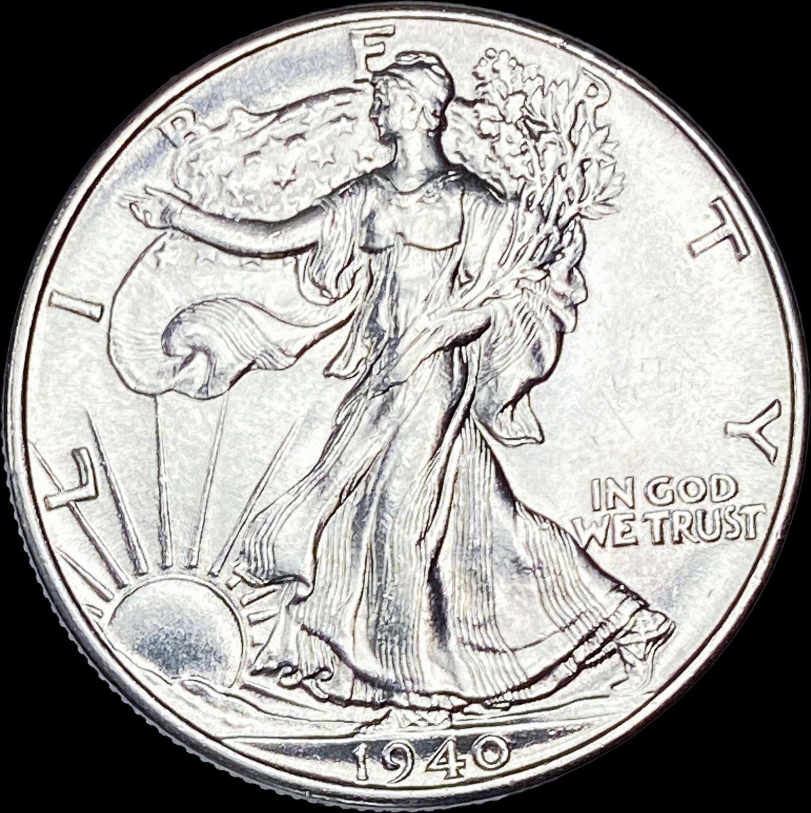 1940 Silver Half Dollar Walking Liberty UNCIRCULATED (1 of 2)