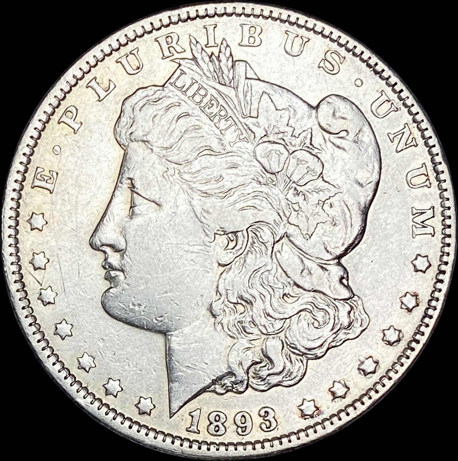 1893-S Silver Morgan Dollar NEARLY UNCIRCULATED (1 of 2)