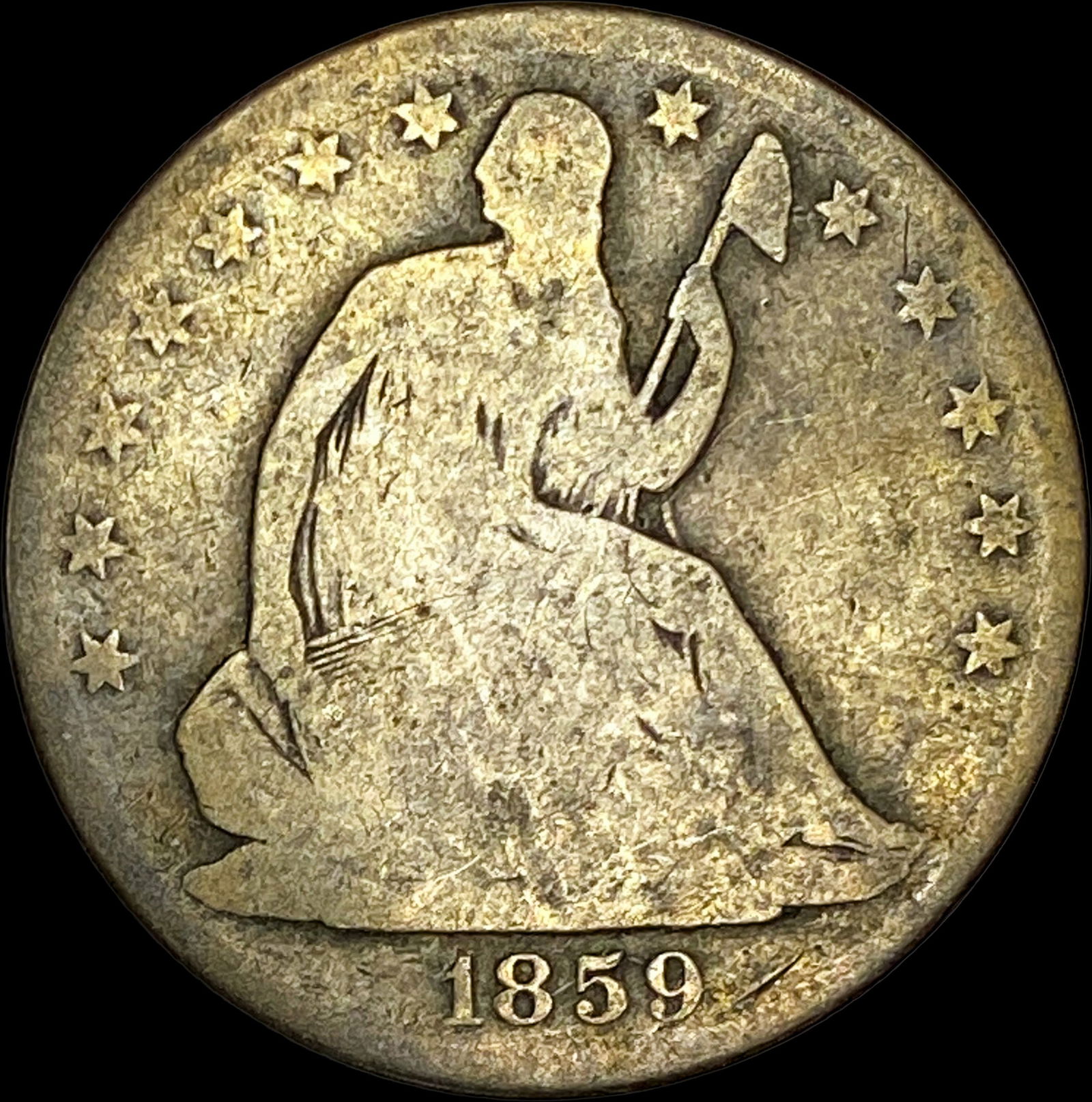 1859-O Silver Half Dollar HIGH GRADE (1 of 2)