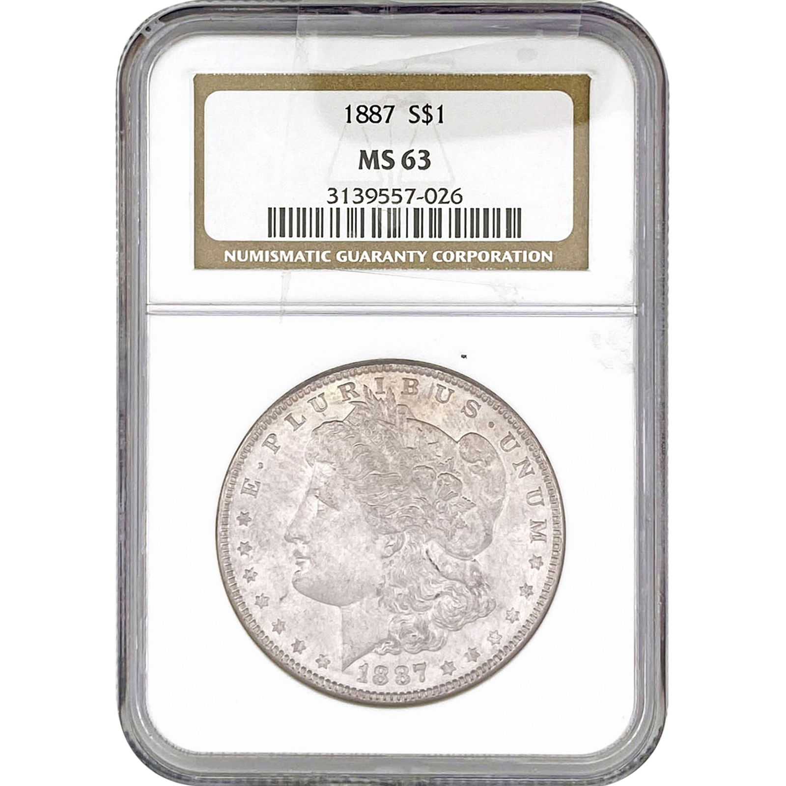 1887 Morgan Silver Dollar NGC MS63 (1 of 2)