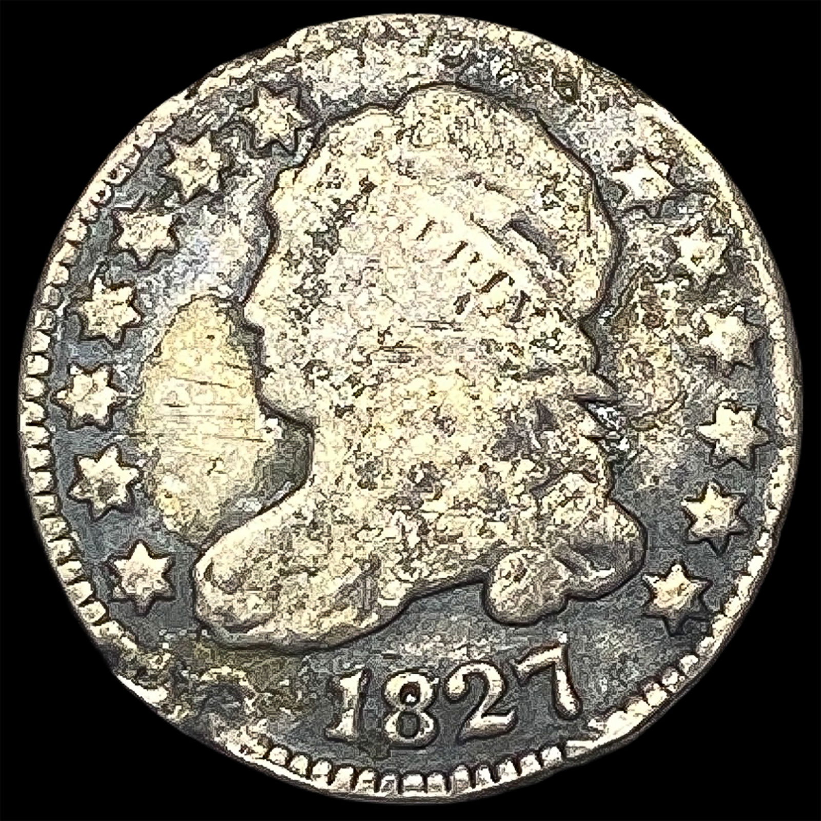 1827 Capped Bust Dime HIGH GRADE (1 of 2)