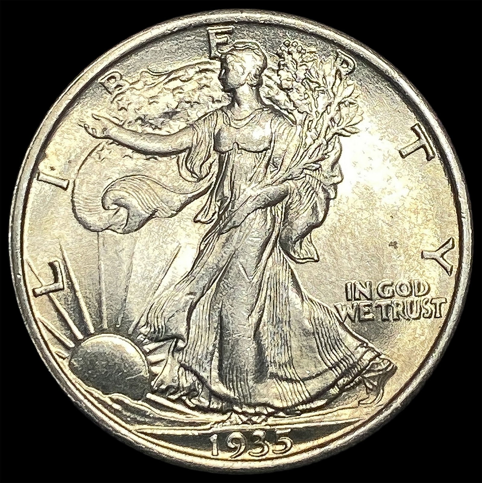 1935 Silver Half Dollar (Walking Liberty) UNCIRCULATED (1 of 2)