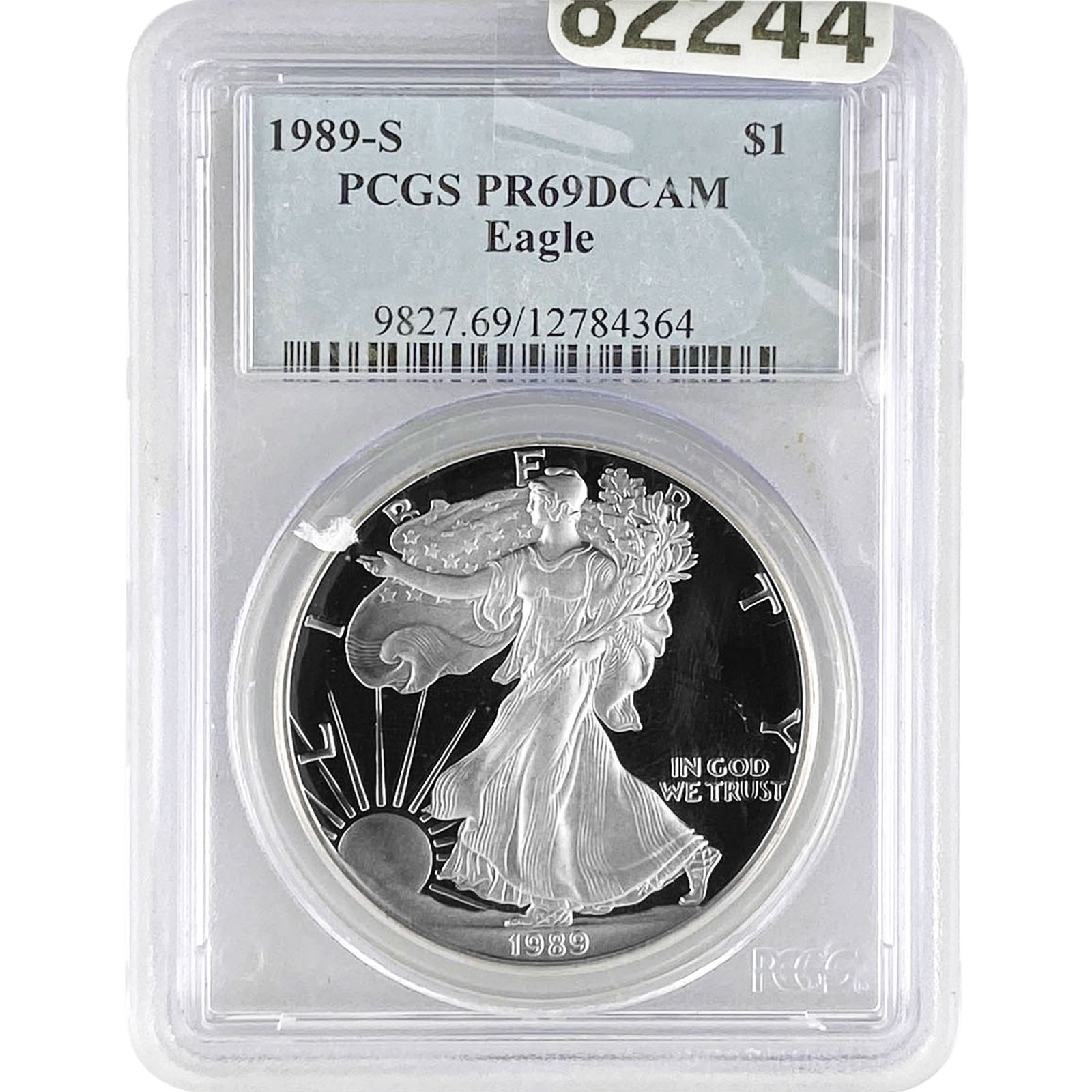 1989-S PCGS PR69 1oz Silver $1 SE Dcam (1 of 2)
