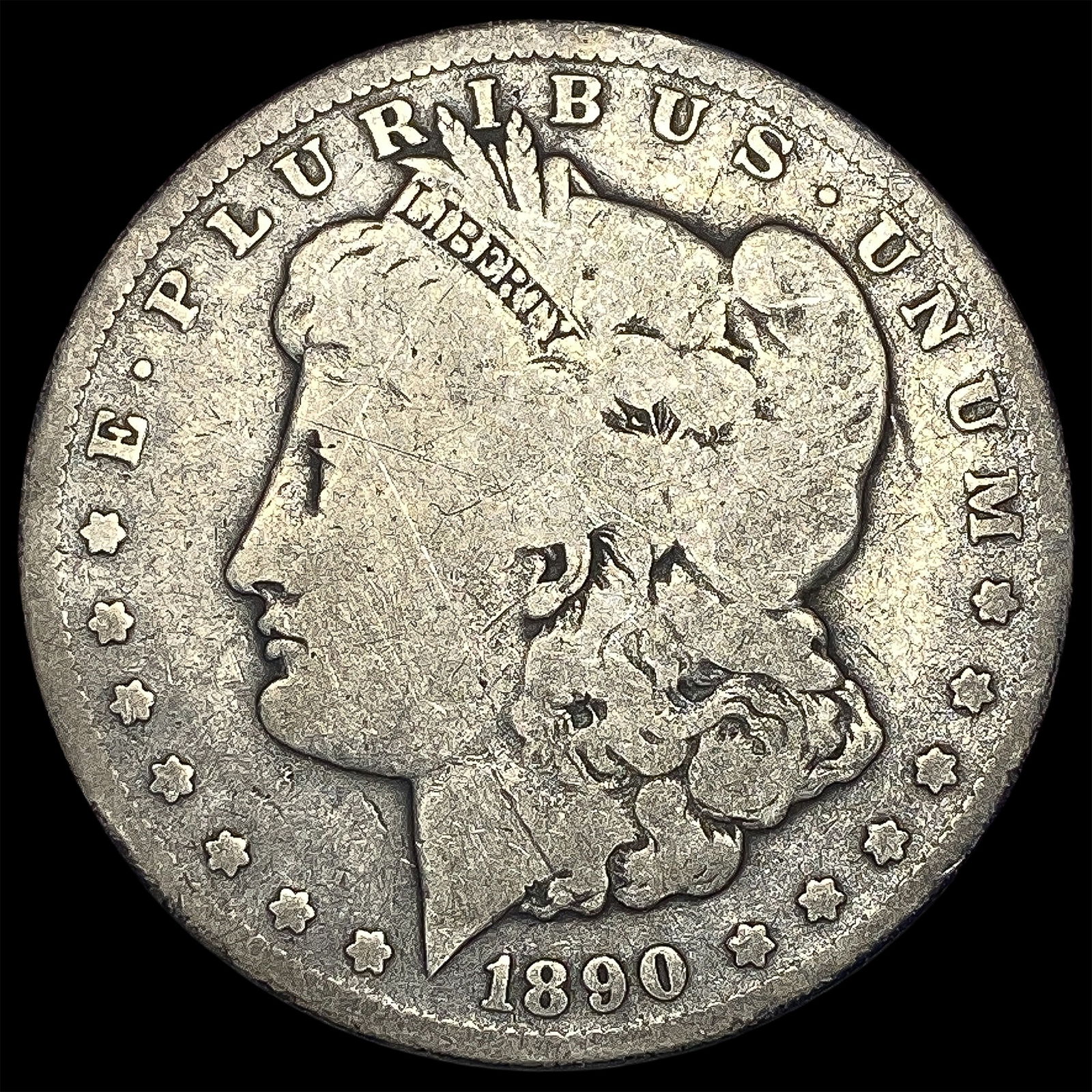 1890-CC Silver Morgan Dollar NICELY CIRCULATED: 1890-CC Silver Morgan Dollar NICELY CIRCULATED