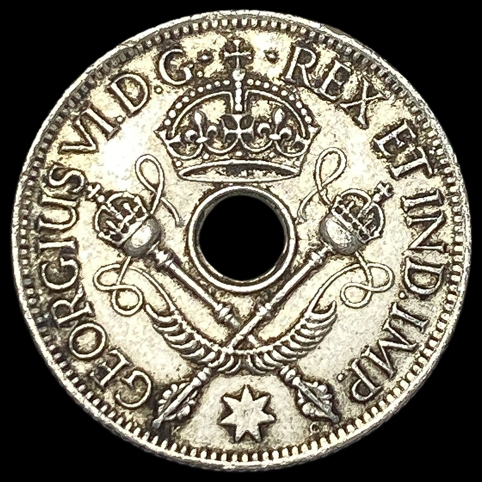 1945 New Guinea Silver Shilling UNCIRCULATED: 1945 New Guinea Silver Shilling UNCIRCULATED