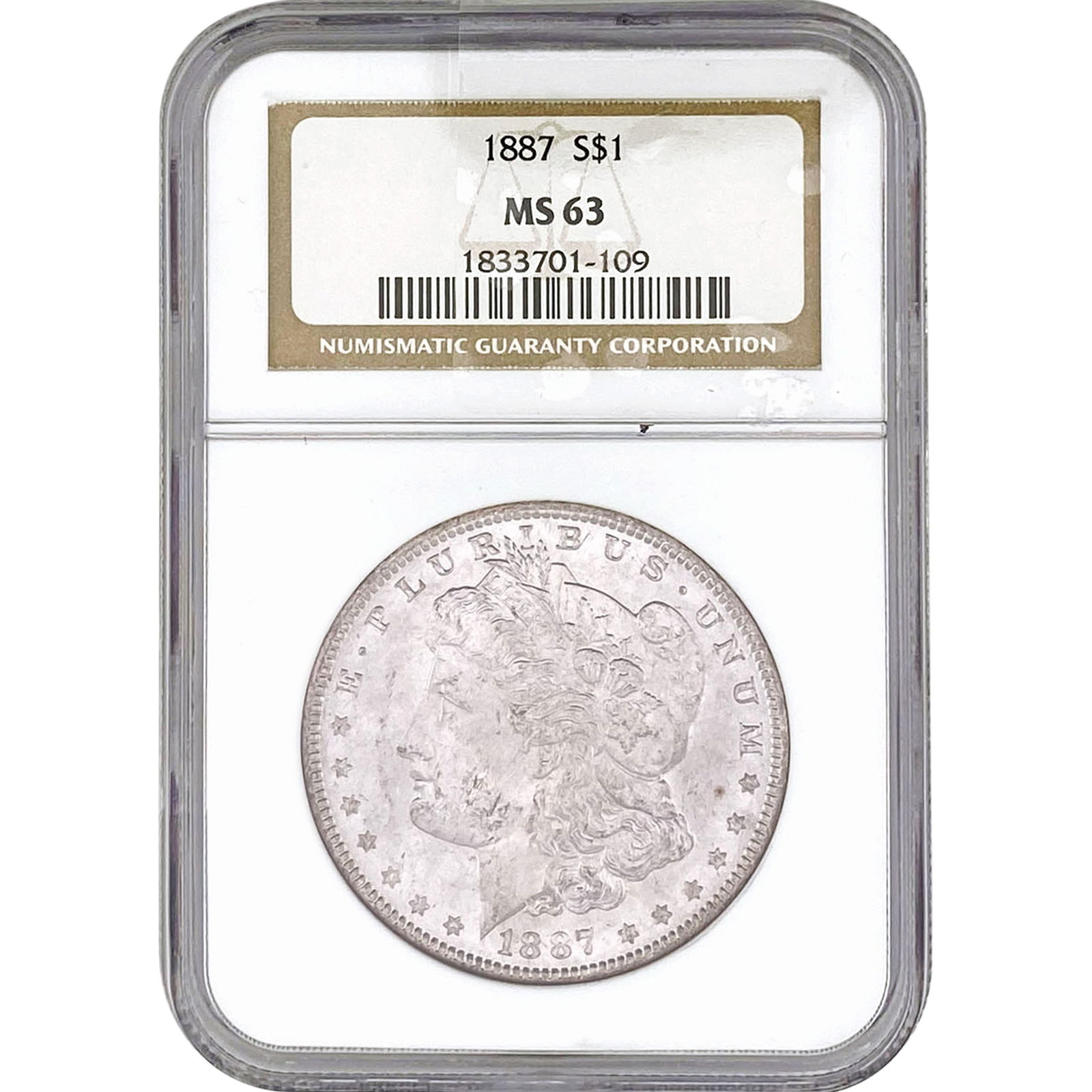 1887 Morgan Silver Dollar NGC MS63 (1 of 2)