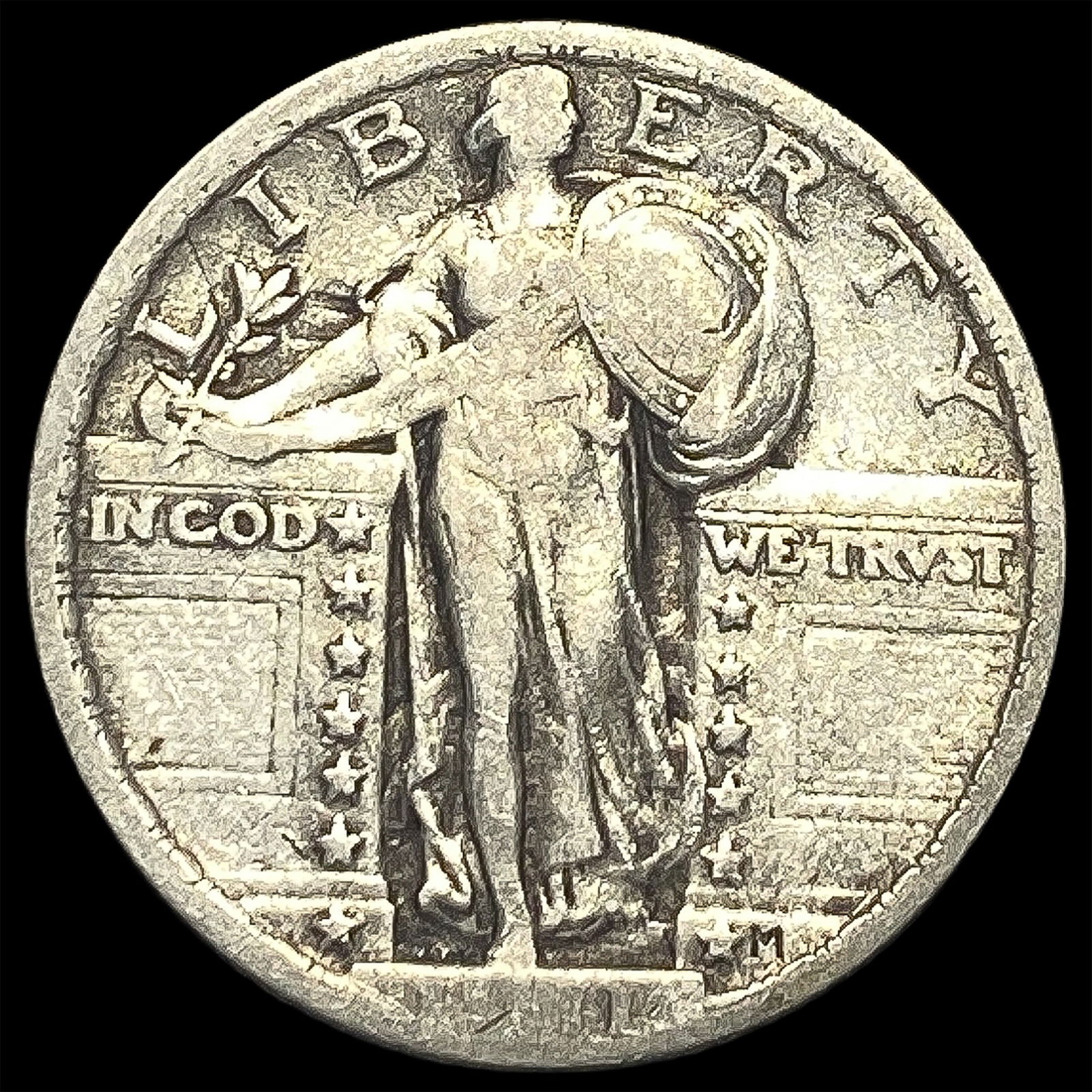 1917 Type 1 Standing Liberty Quarter LIGHTLY CIRCULATED: 1917 Type 1 Standing Liberty Quarter LIGHTLY CIRCULATED